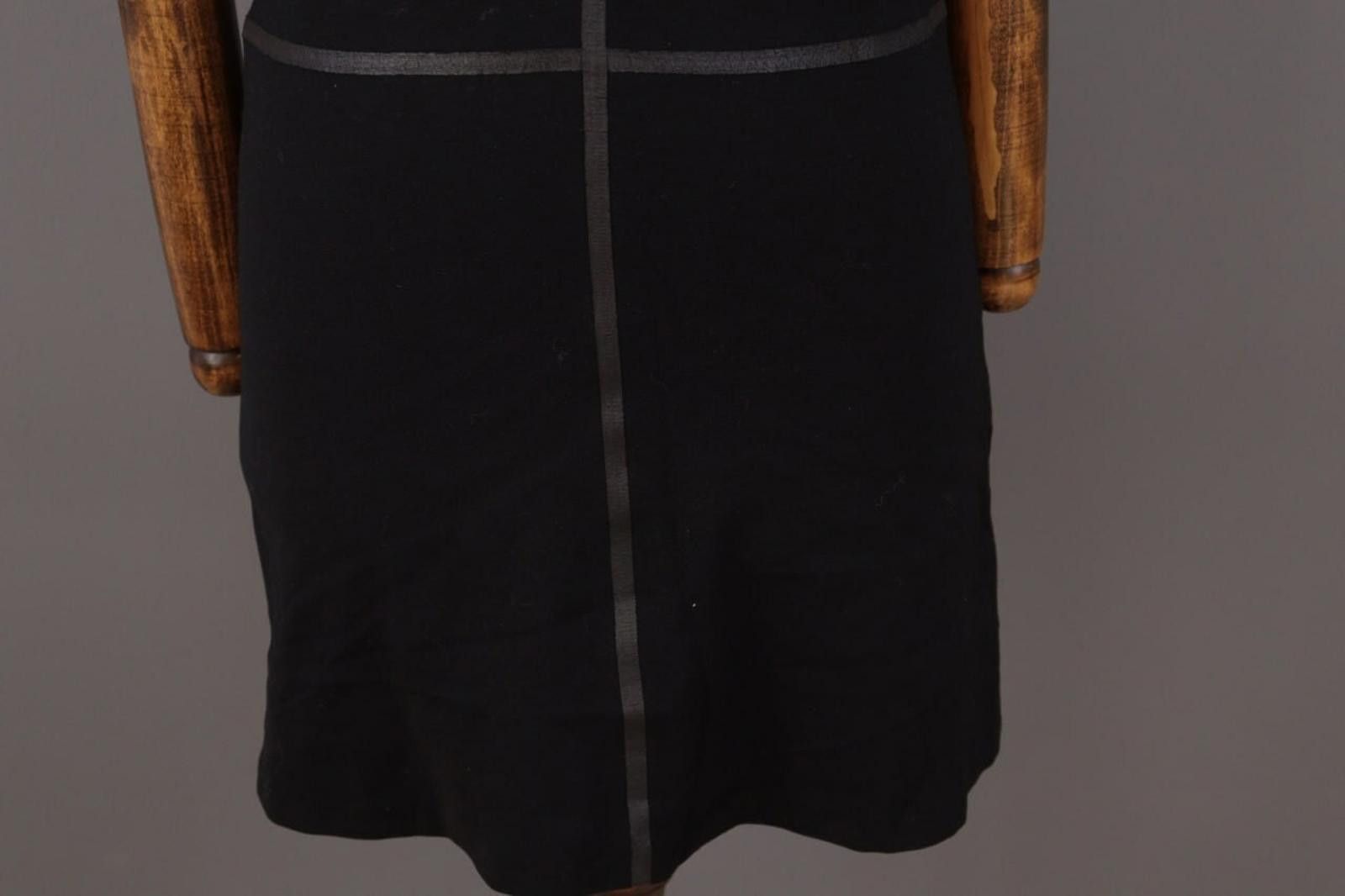 Designer Cop Copine Nikko Robe Black 3/4 Sleeve A-Line Dress Size 36 Size M / US 6-8 / IT 42-44 - 3 Thumbnail