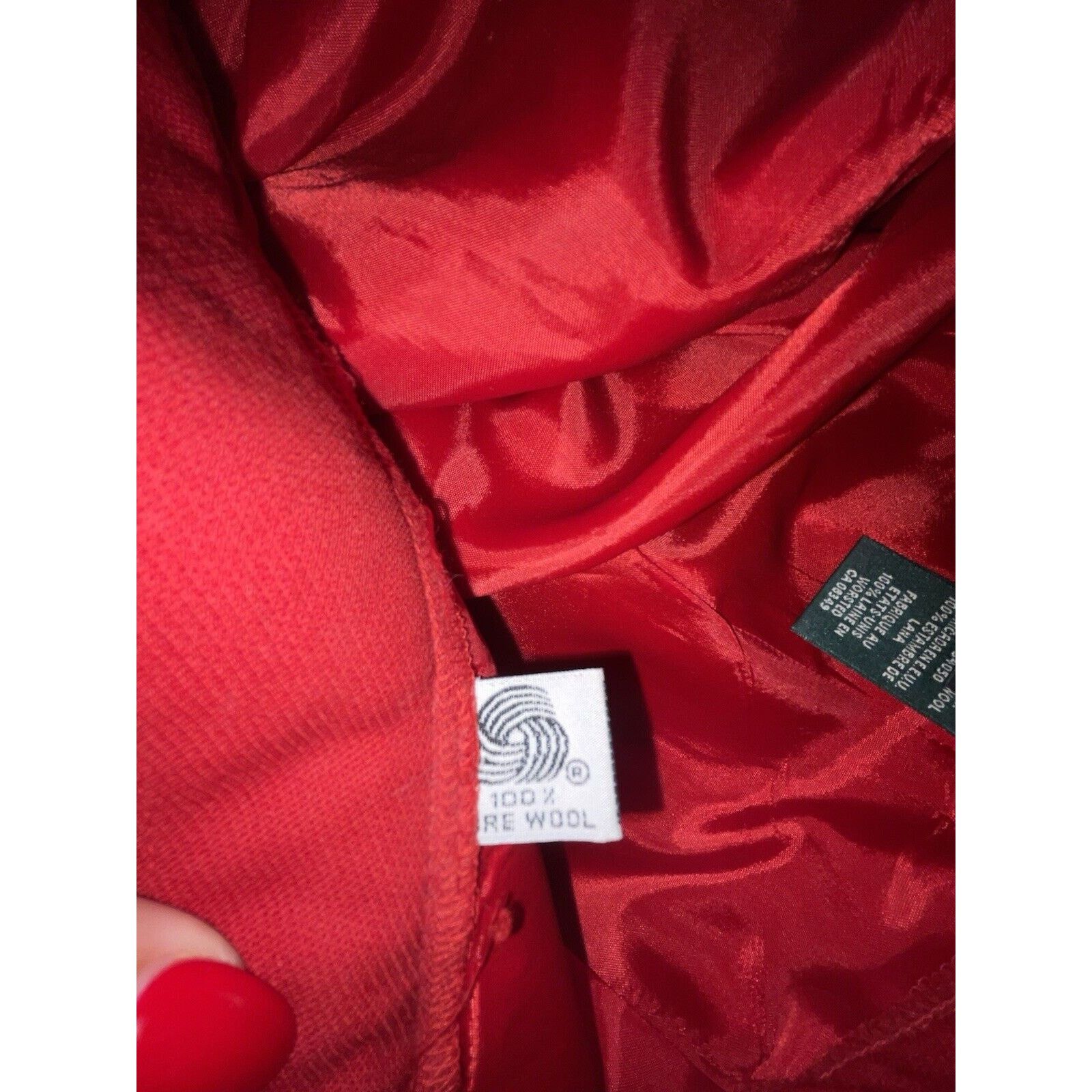 Lauren Ralph Lauren RALPH LAUREN Red Pleated Casual Cuffed Pure Wool Ankle Pant Size 30" / US 8 / IT 44 - 8 Thumbnail