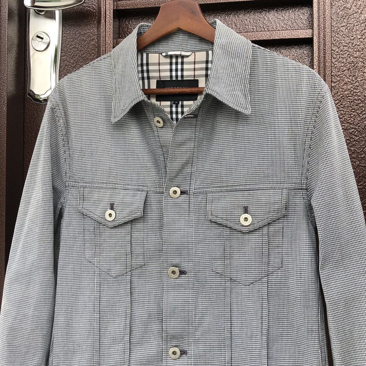 Burberry Burberry Black Label Houndstooth Trucker Jacket Size US M / EU 48-50 / 2 - 3 Thumbnail