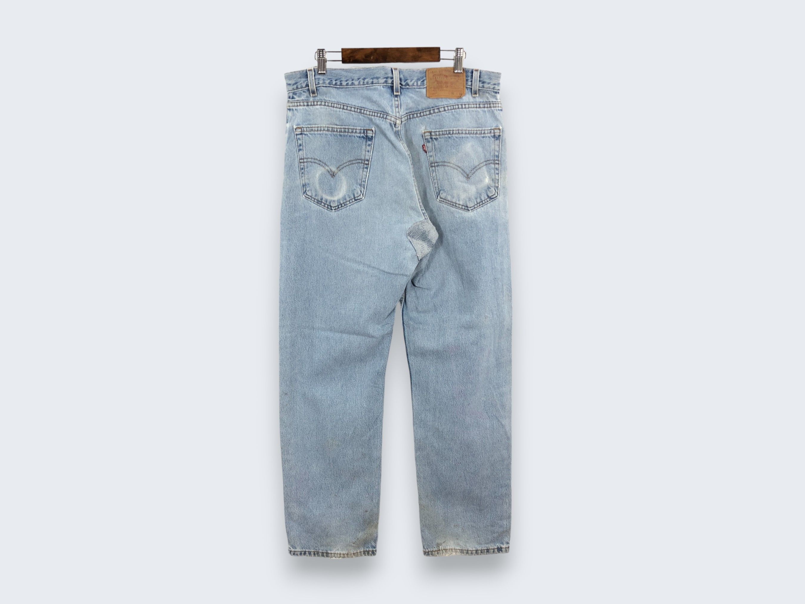 Levi's × Vintage 36 x 30 Vintage 90s Levis 505 Jeans Regular Fit L1406 Size US 36 / EU 52 - 3 Thumbnail