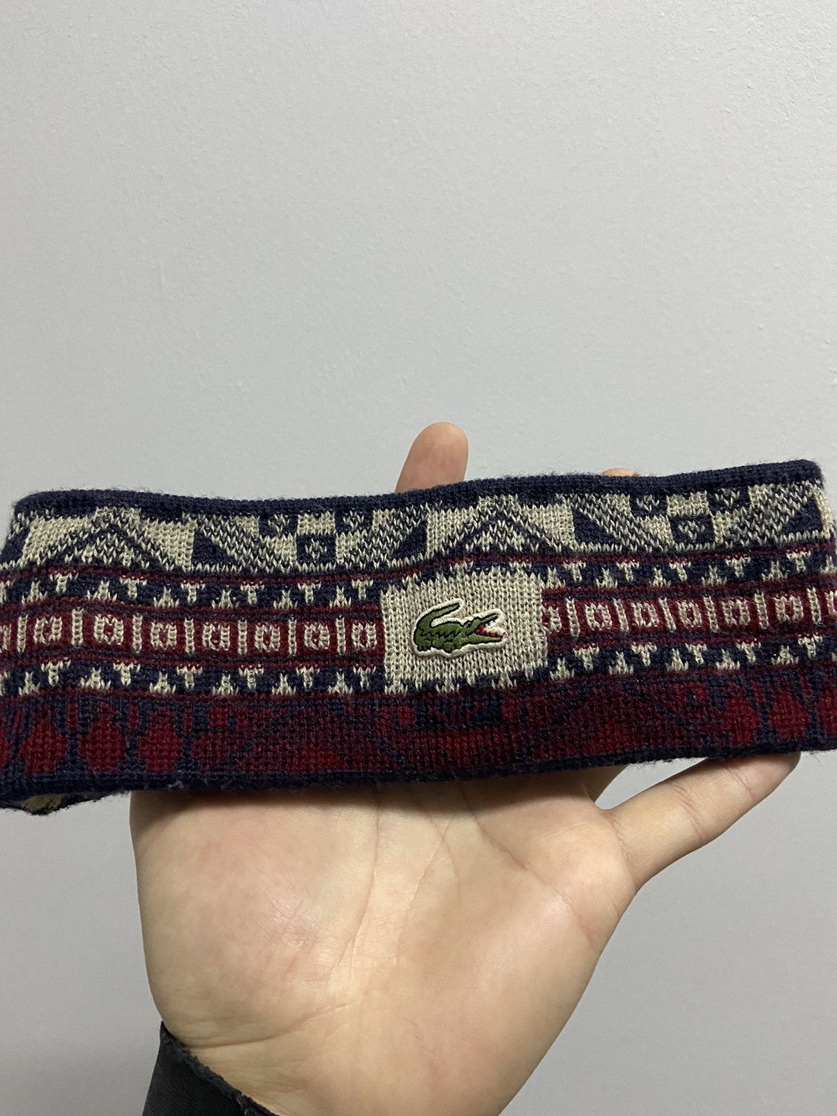 Lacoste × Vintage Lacoste chemise logo vintage headband overprint Size ONE SIZE - 2 Thumbnail