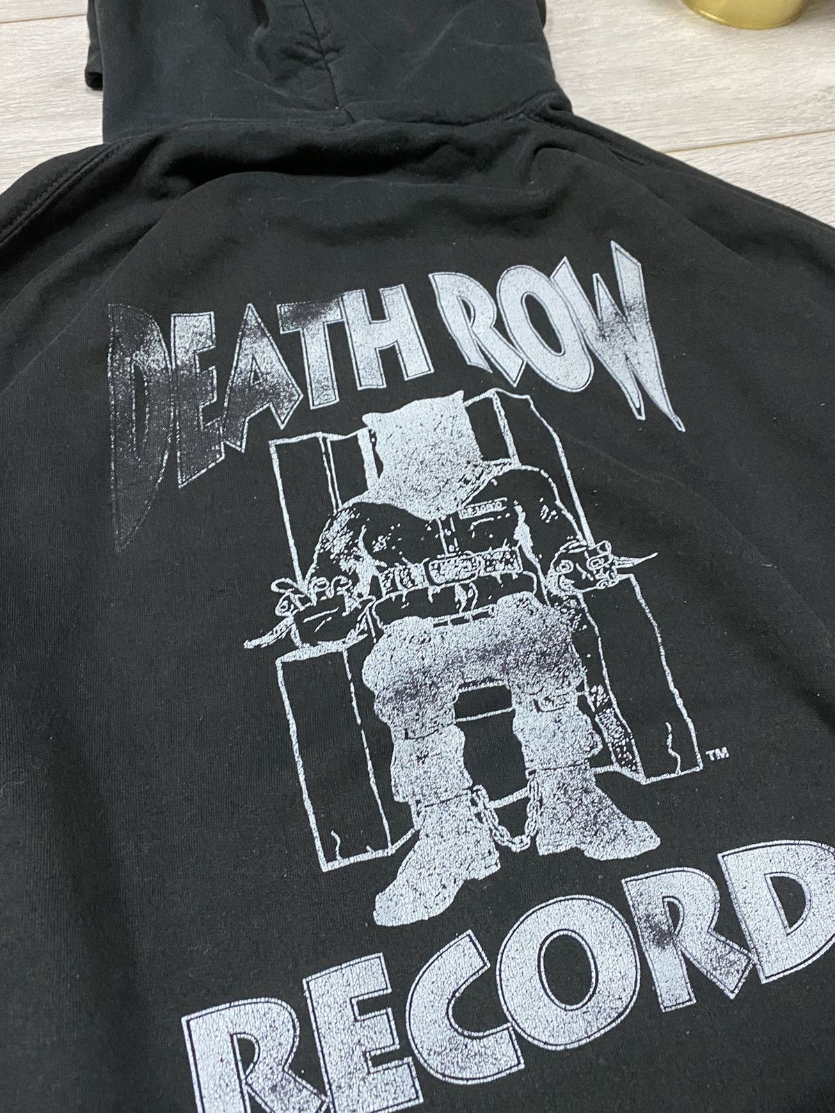 Vintage Death Row records vintage fade hoodie big print Size US L / EU 52-54 / 3 - 5 Thumbnail