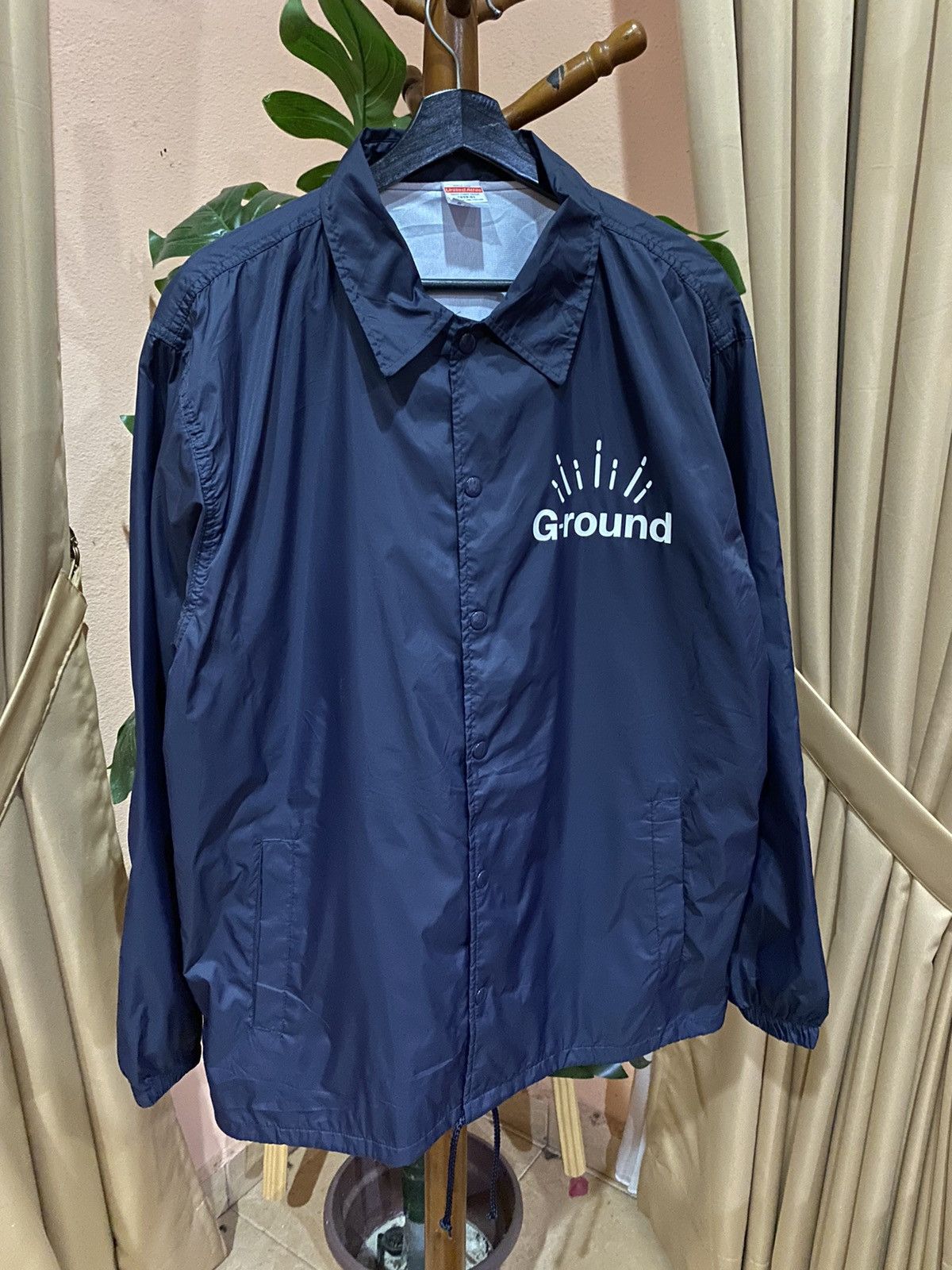 Japanese Brand G-round Coach Jacket XL Nylon Windbreaker with Logo Size US XL / EU 56 / 4 - 6 Thumbnail