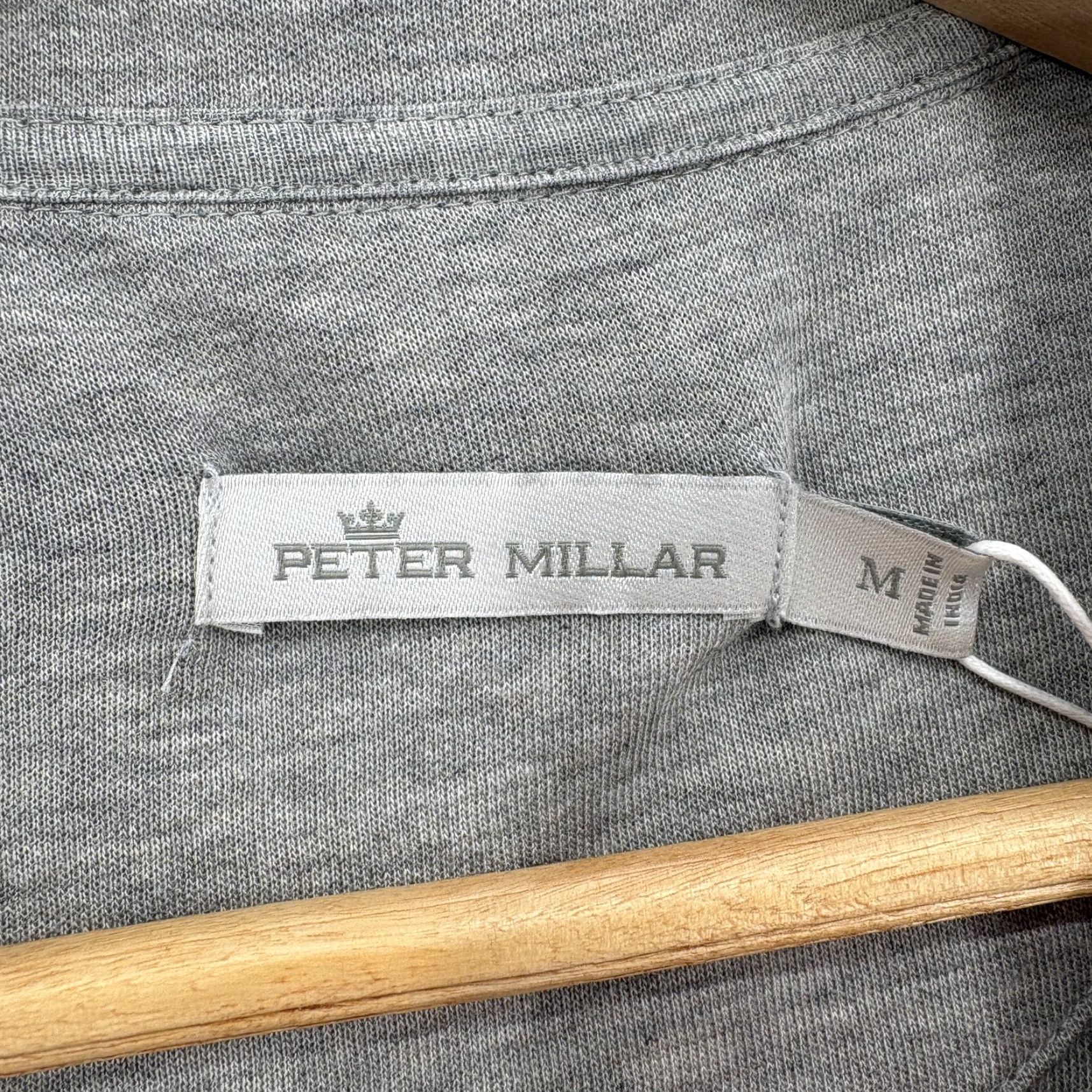 Peter Millar Peter Millar Sweatshirt Crown Comfort Interlock Full-Zip Womens Medium Gray Golf Size M / US 6-8 / IT 42-44 - 4 Thumbnail