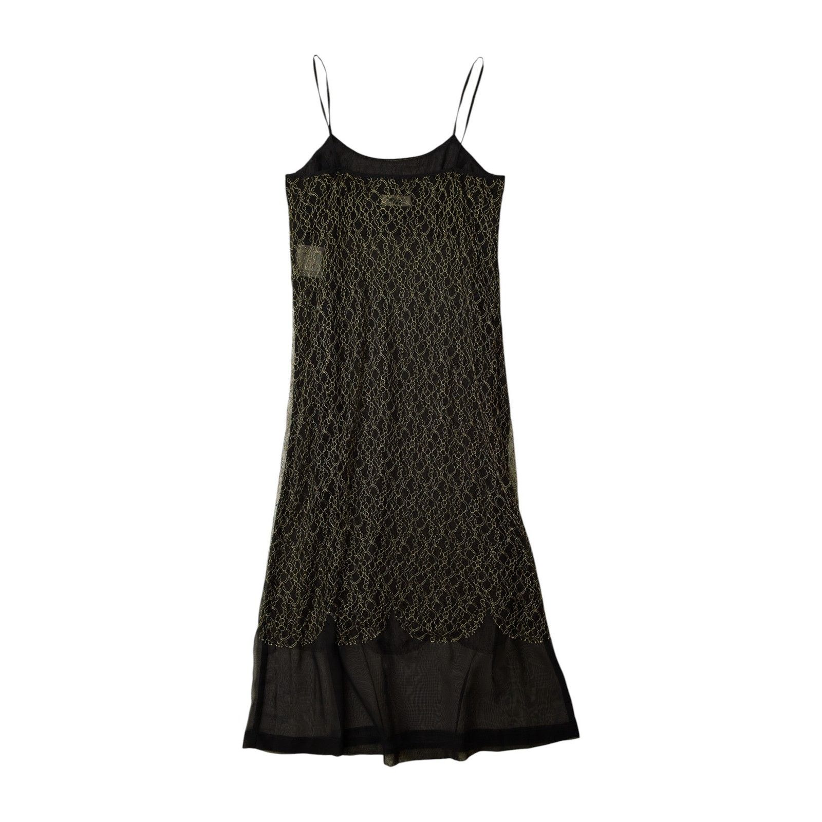 Comme des Garcons S/S 1997 Robe de Chambre Gold Black Dress Size M / US 6-8 / IT 42-44 - 2 Thumbnail