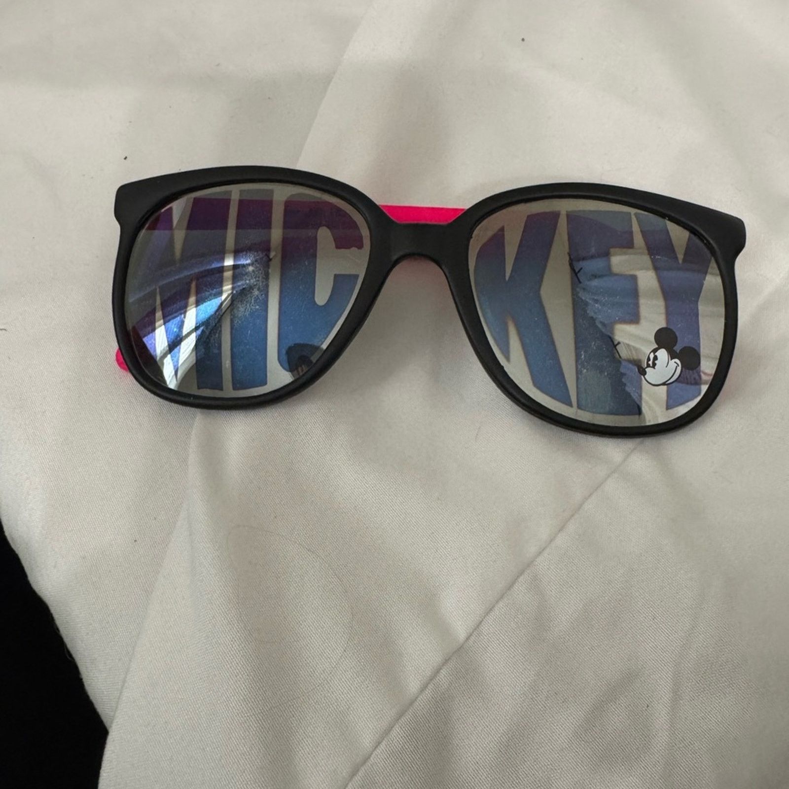 Disney VTG Mickey Mouse Sunglasses with Pink Accents Size ONE SIZE - 6 Thumbnail