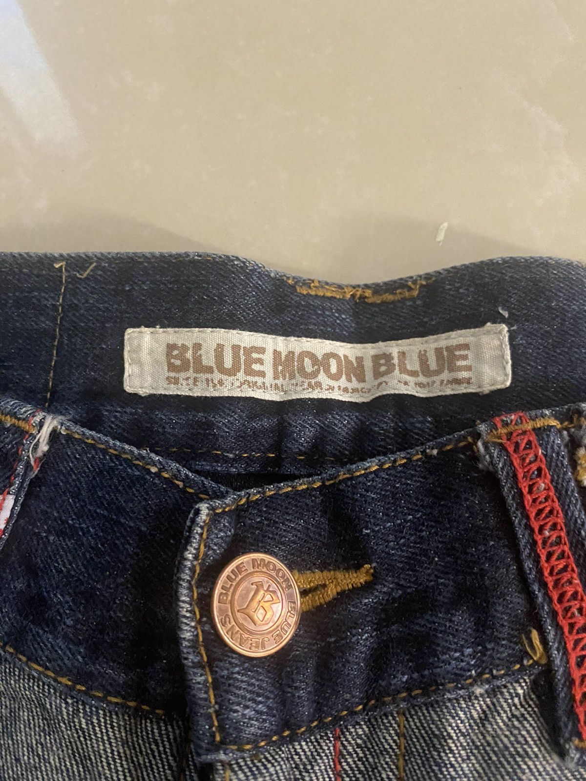 Japanese Brand × Vintage Blue Moon Blue Fatigue Surf Jeans Size US 29 - 6 Thumbnail
