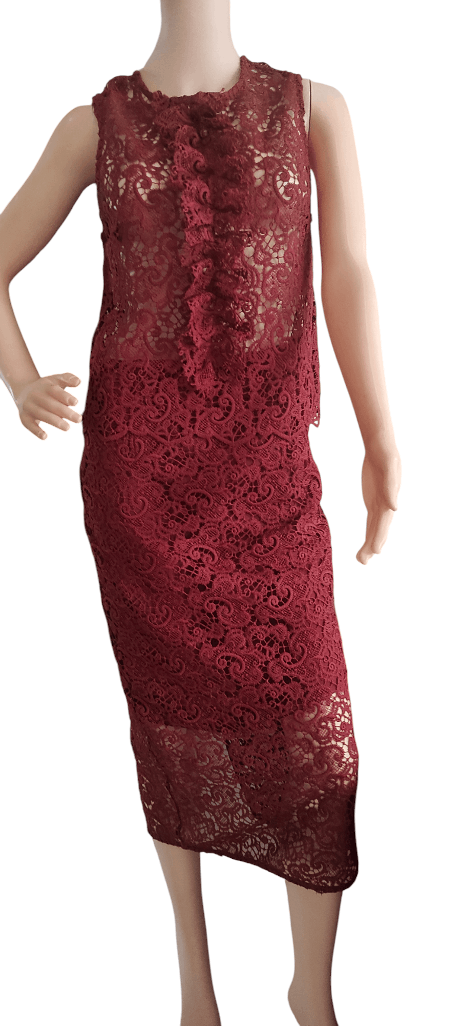open lace back dress Zara Dress