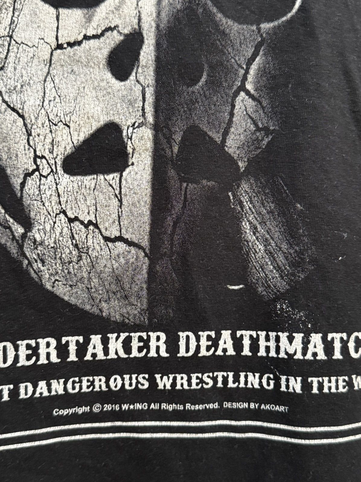 WWF Vintage Undertaker Deathmatch Jason The Terrible By Akoart T Size US M / EU 48-50 / 2 - 5 Thumbnail