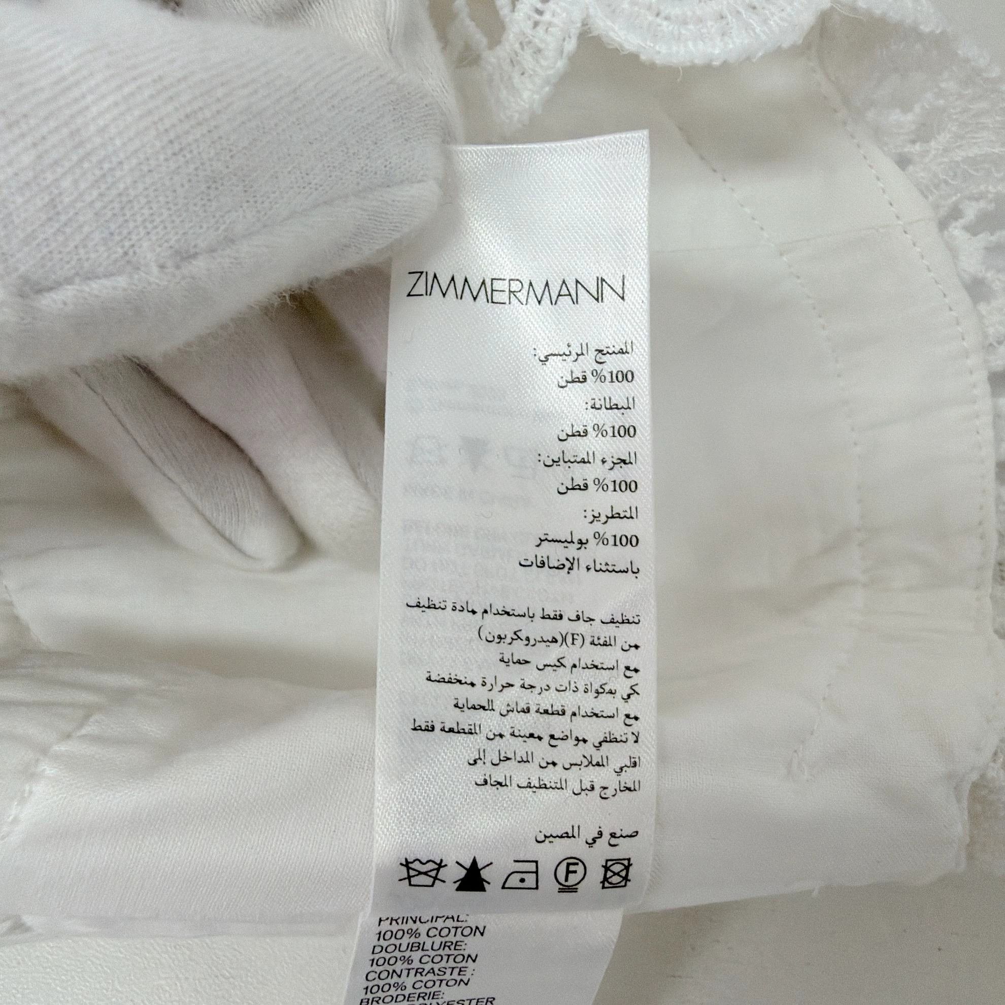 Zimmermann Zimmermann White Cami Top 0 9382 Size XS / US 0-2 / IT 36-38 - 8 Thumbnail