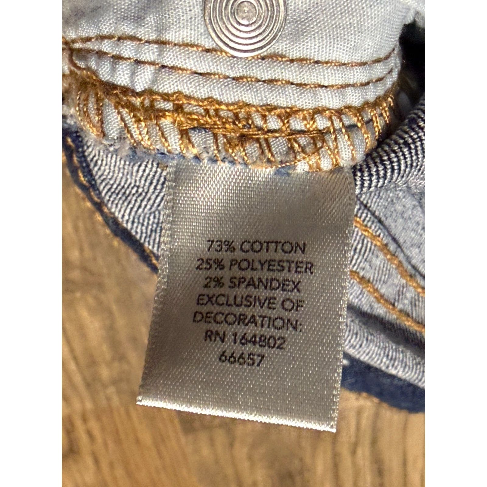 Vintage Christopher & Banks Jeans Womens 8 Short Blue Denim Straight Leg Jeans Ladies Regular 5-Pocket Zip Machine Washable Vintage No Size 30" / US 8 / IT 44 - 5 Thumbnail