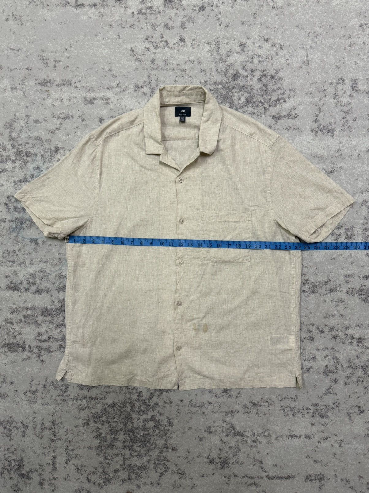 H&M H&M Open Colar Button Up Linen Shirt Size US L / EU 52-54 / 3 - 15 Thumbnail