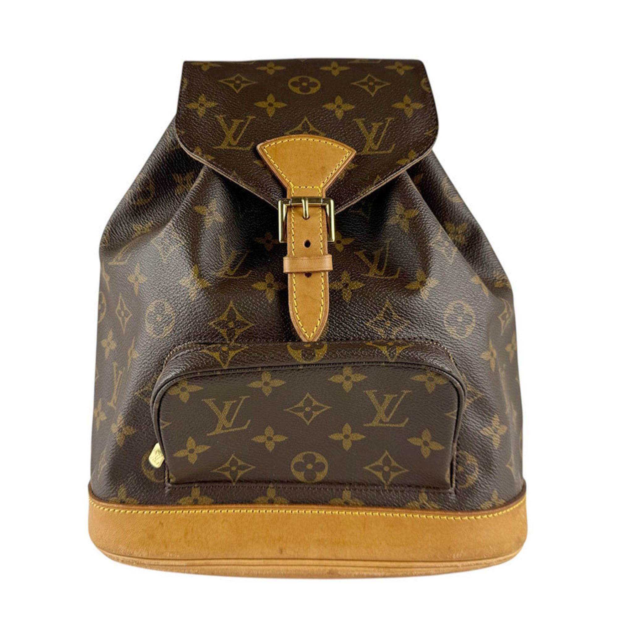 Louis Vuitton Louis Vuitton Monogram Montsouris MM Backpack in Canvas, Brown, Unisex, M51136 z8659 Size ONE SIZE - 1 Thumbnail