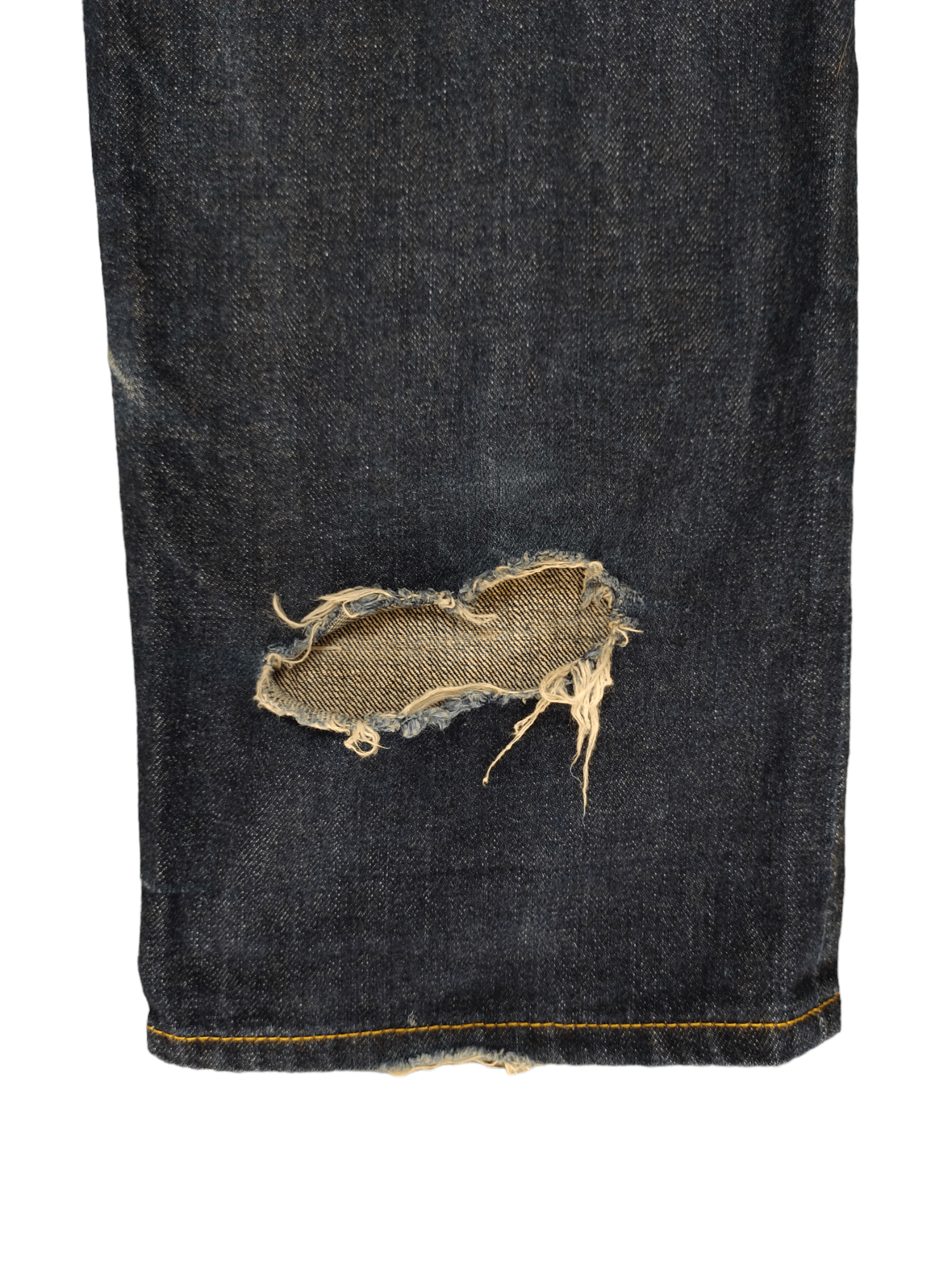 Kaws × Medicom Toy × Original Fake Original Fake X Kaws Selvedge Distressed Hem Denim Jeans Size US 33 - 10 Thumbnail