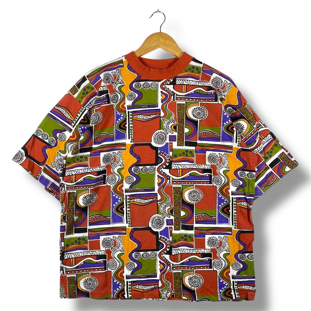 Vintage Vintage 90's Australian Art GOANNA GEAR Designed Tee Shirt Size US L / EU 52-54 / 3 - 1 Thumbnail