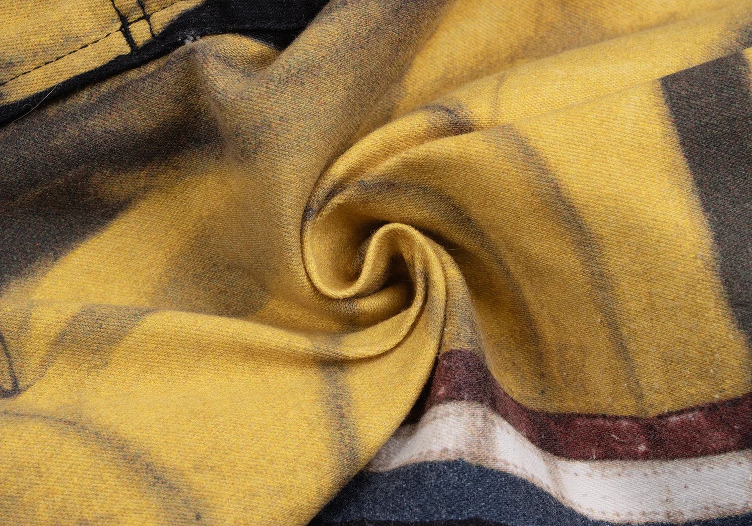 Jean Paul Gaultier Biker Pants with Transfer Design in Navy Yellow Size US 32 / EU 48 - 17 Thumbnail
