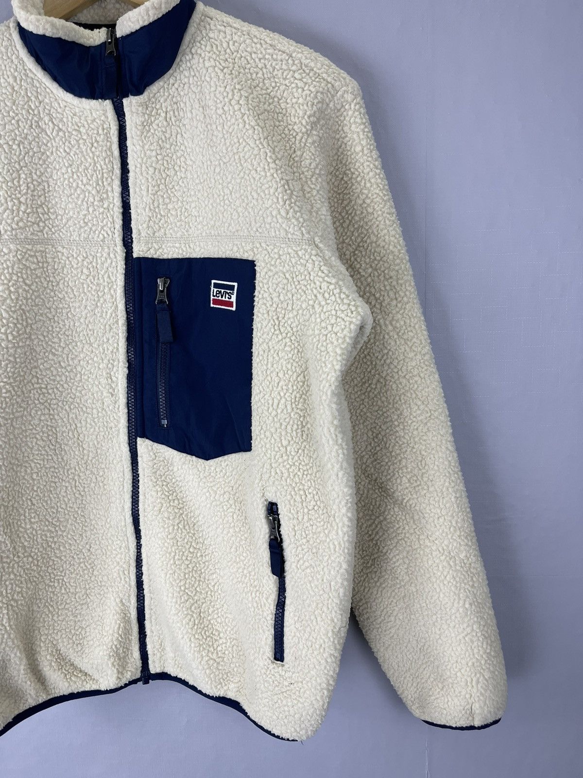 Levi's × Levi's Vintage Clothing × Vintage VINTAGE LEVIS RETRO Style Sherpa Zipper Jacket Size US M / EU 48-50 / 2 - 6 Thumbnail