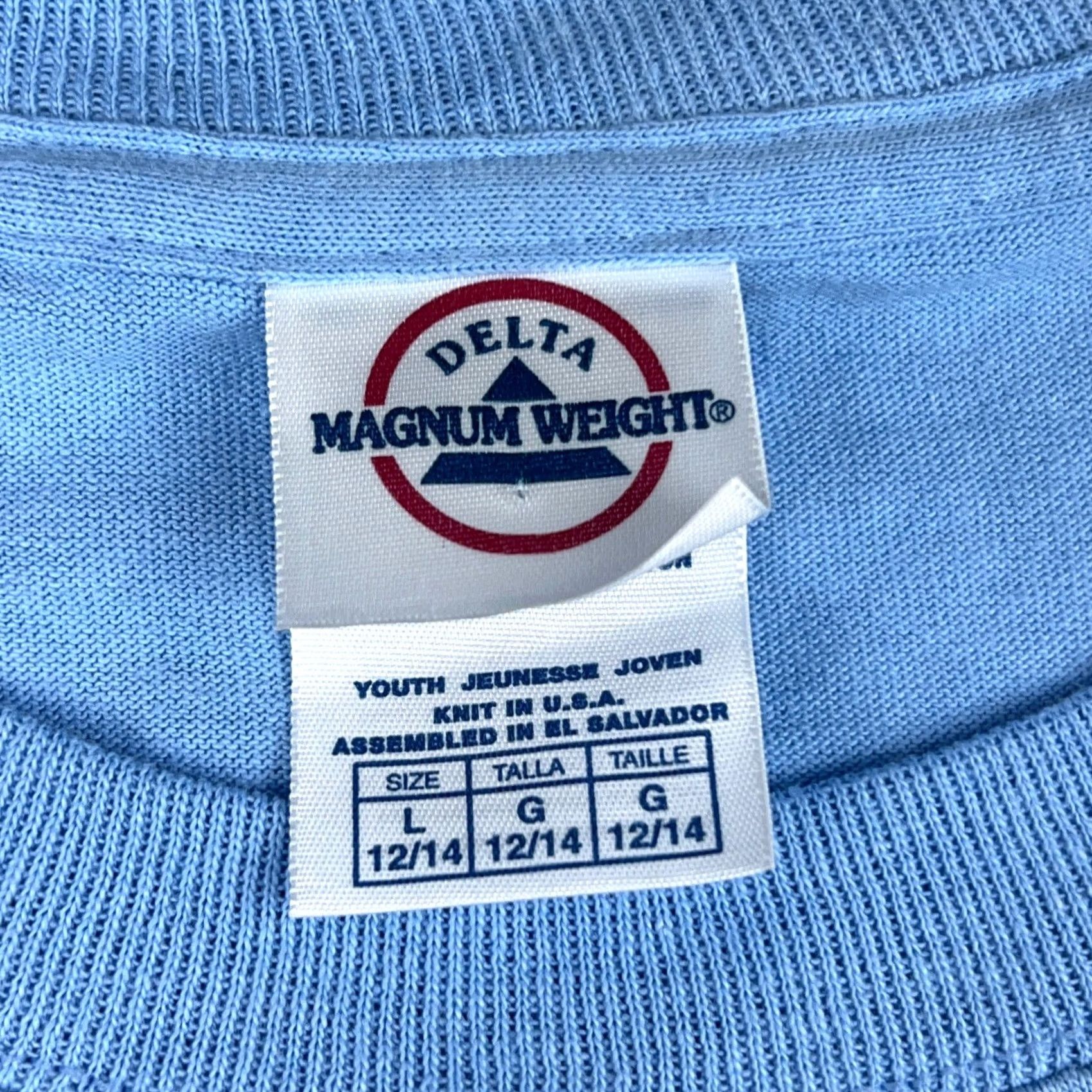 Delta NOS vintage POPEYE STRONG TO THE FINISH T-Shirt SMALL blue 80s 80s T-Shirt Men XS Regular Short Sleeve Cotton Delta Bulls-eye Shirts Mens Size US S / EU 44-46 / 1 - 8 Thumbnail