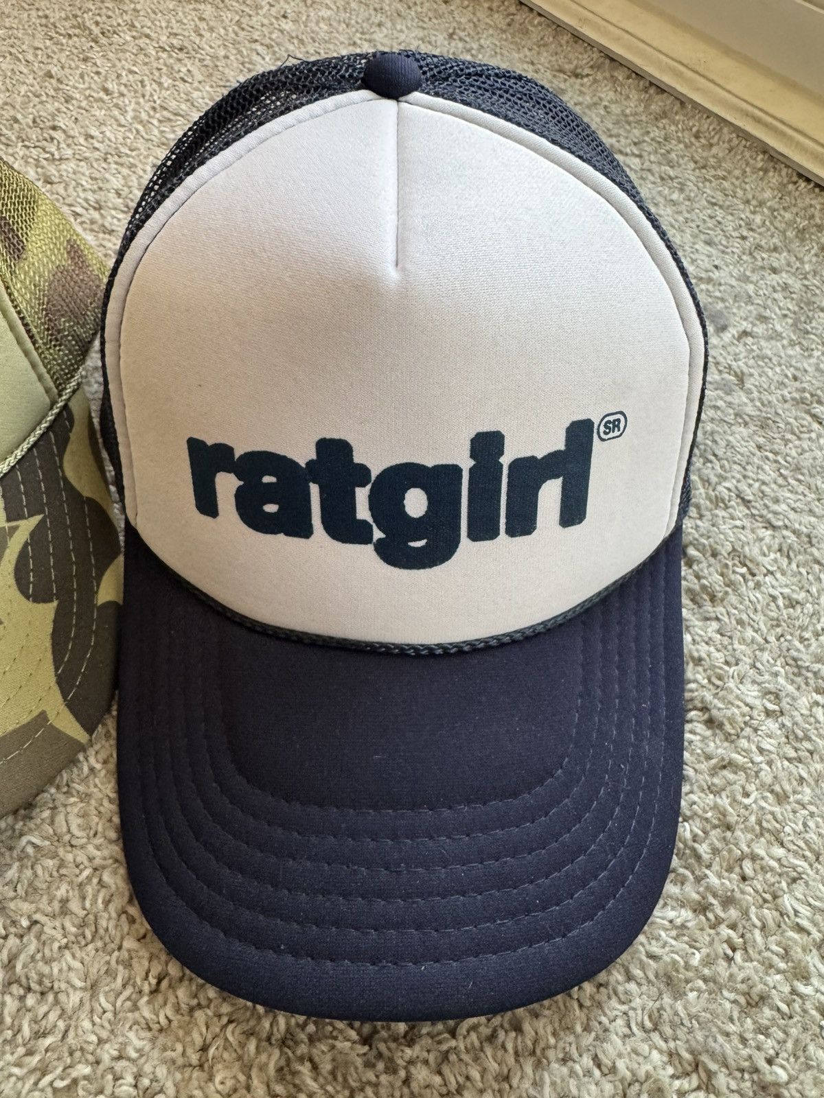 Stray Rats Camo and navy ratgirl hats bundle Size ONE SIZE - 2 Thumbnail