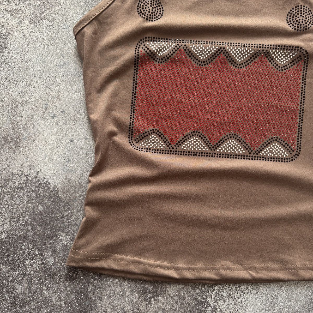 Hysteric Glamour Domo Y2K 2000’s Aesthetic Rhinestones Tank Top Size S / US 4 / IT 40 - 5 Thumbnail