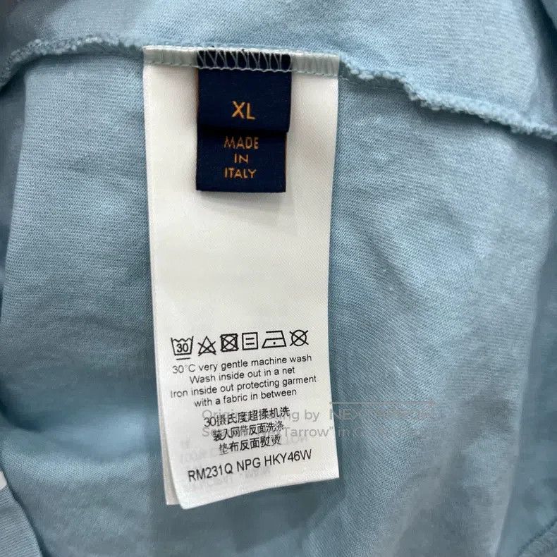 Louis Vuitton Louis Vuitton Blue Logo Gradient Round Neck Short Sleeve Size US XL / EU 56 / 4 - 6 Thumbnail