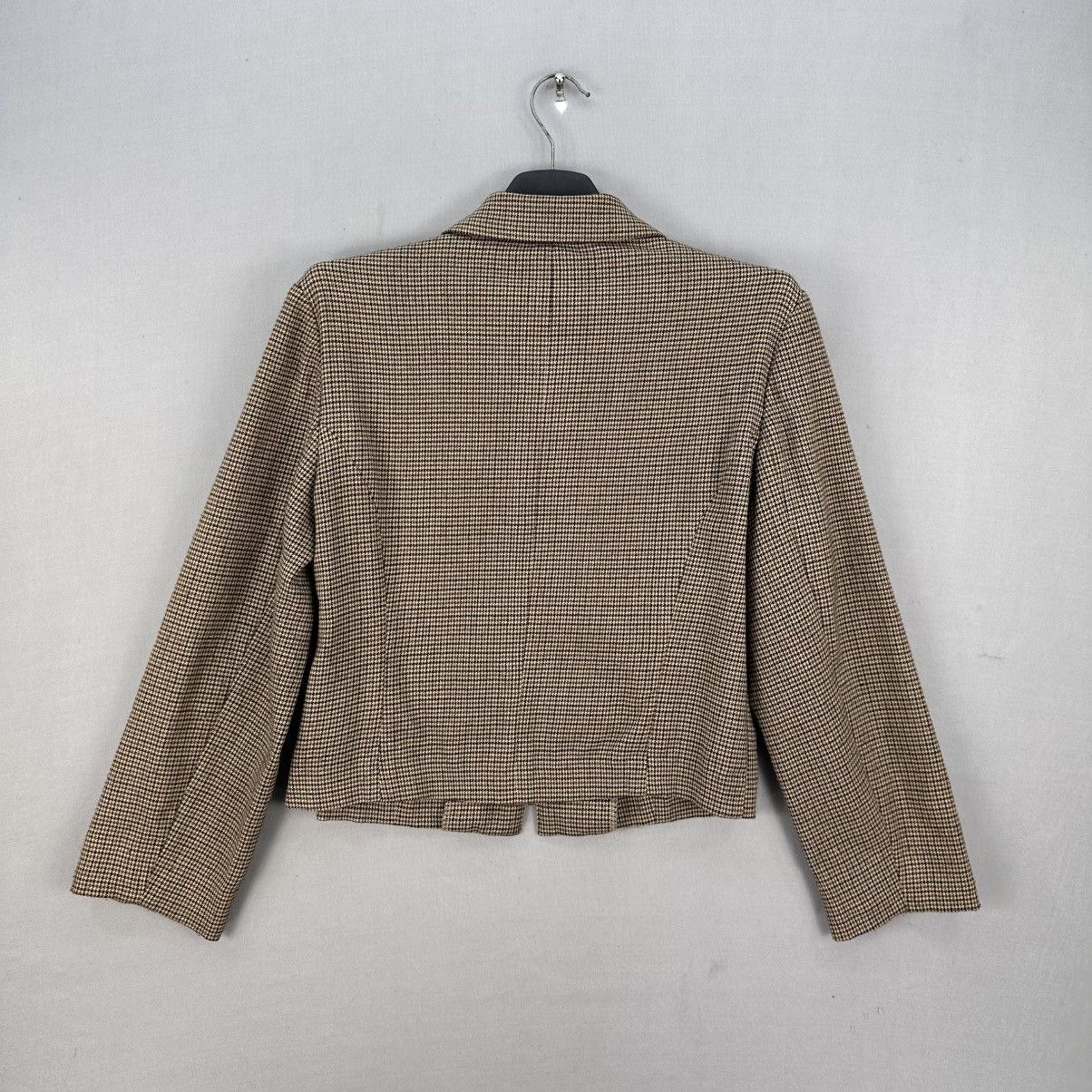 Japanese Brand Vintage 80's Rockabilly Style Zipper Houndstooth Jacket Size US XS / EU 42 / 0 - 4 Thumbnail