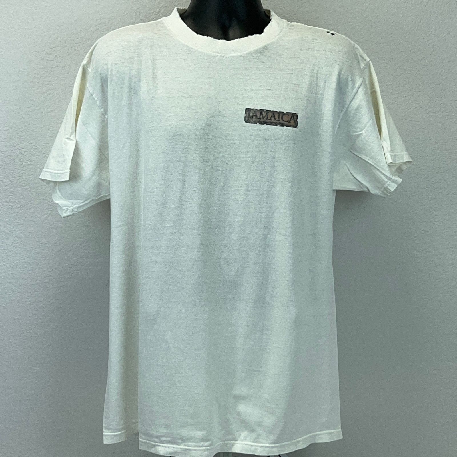 Vintage Vintage 90s Distressed Jamaica T Shirt XL X-Large Size US XL / EU 56 / 4 - 2 Thumbnail