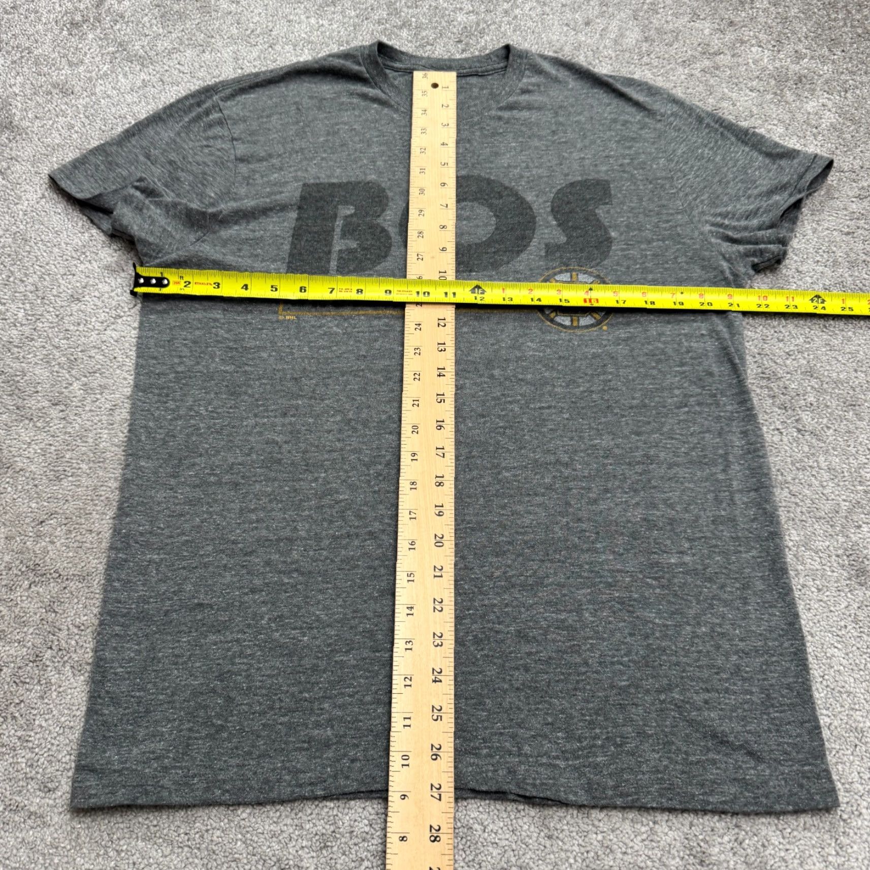 47 "47 Brand Boston Bruins NHL Graphic T-Shirt Adult Large Gray Cotton Short Sleeve Sports Mens" Size US L / EU 52-54 / 3 - 5 Thumbnail