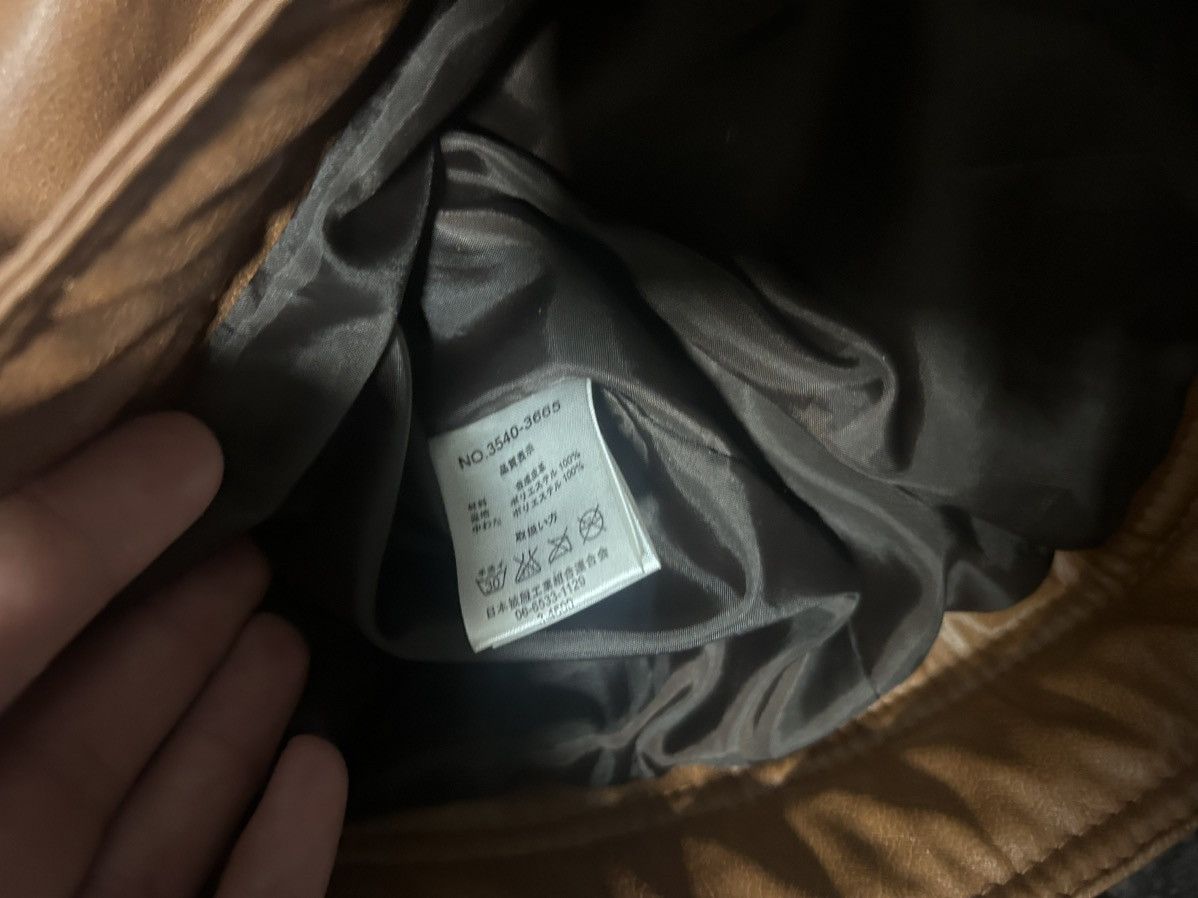 Japanese Brand Asnas Bondage Leather Puffer Jacket Size US L / EU 52-54 / 3 - 6 Thumbnail