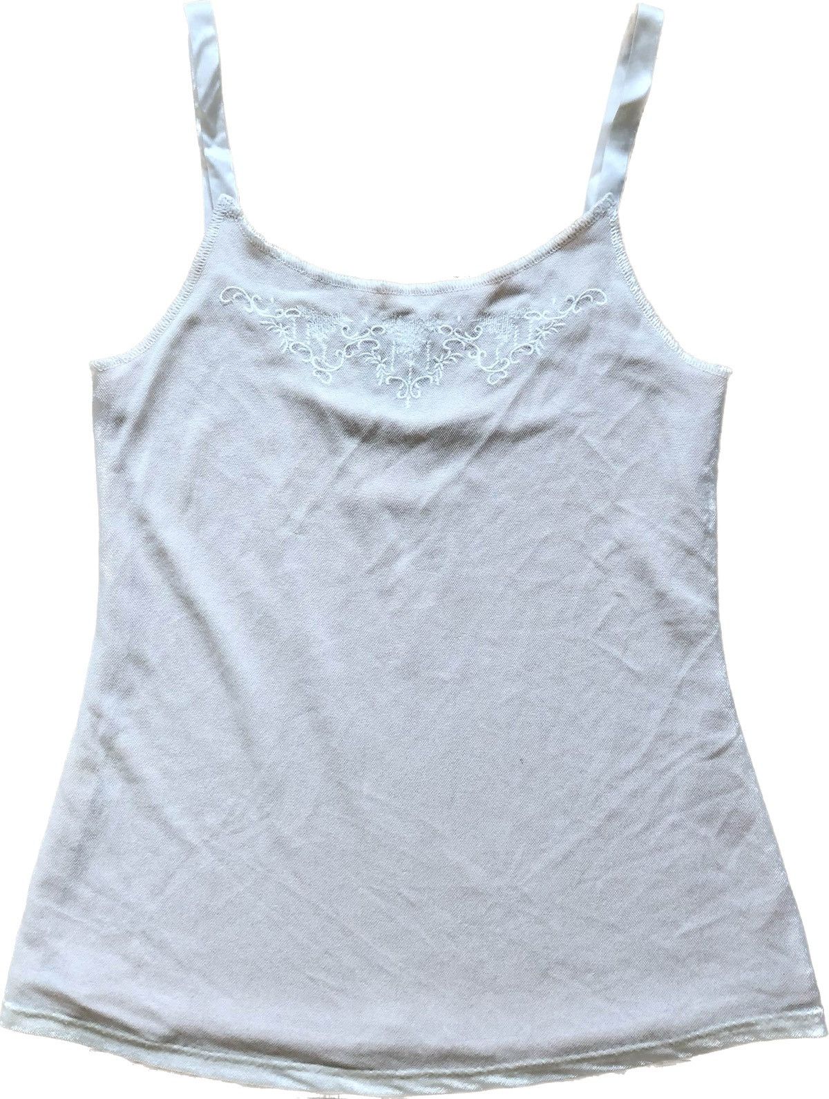 Jean Paul Gaultier double layer lace mesh tank top