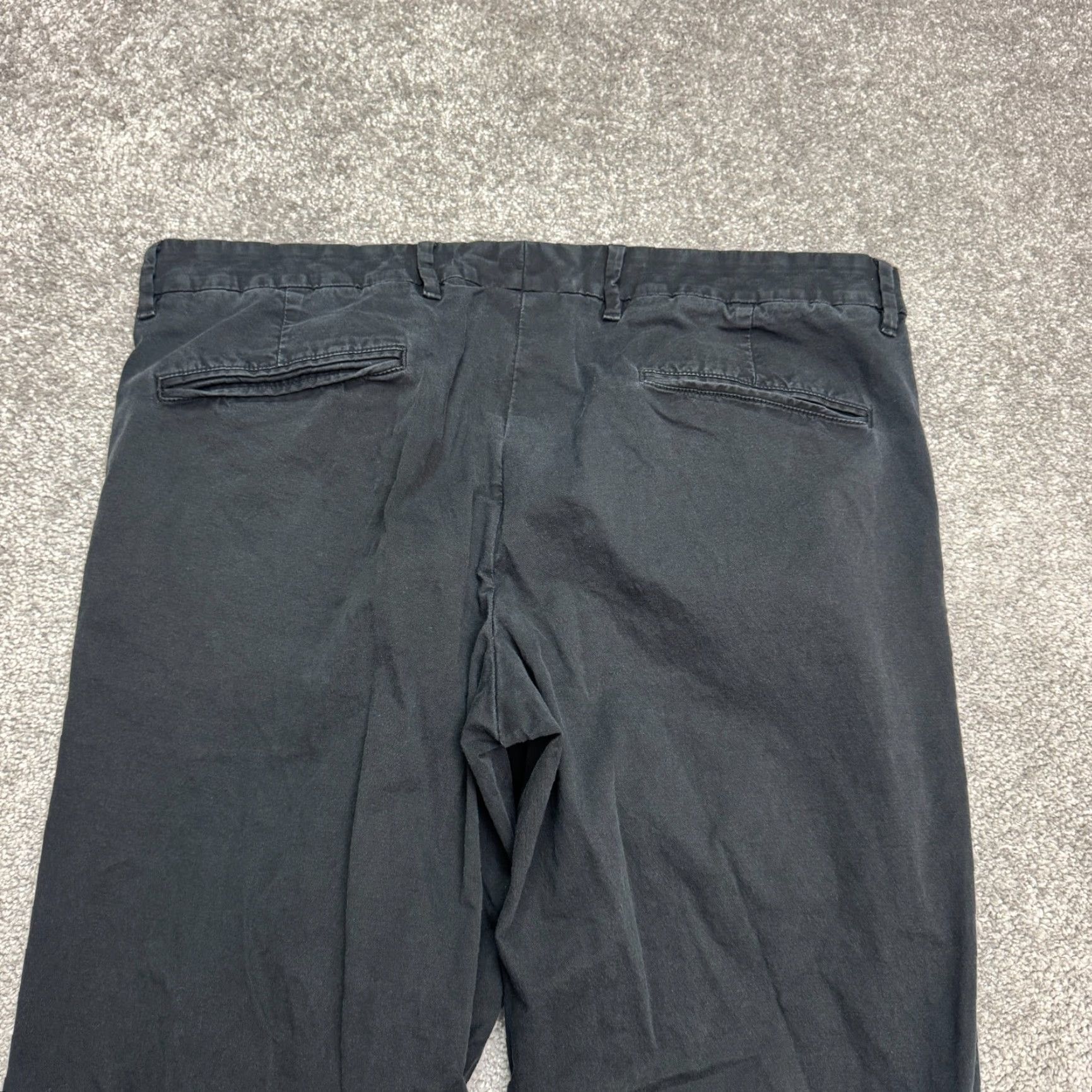 Hugo Boss Hugo Boss Pants Mens 36 Regular Chino Straight Leg Flat Front Black Cotton Blend Size US 36 / EU 52 - 3 Thumbnail