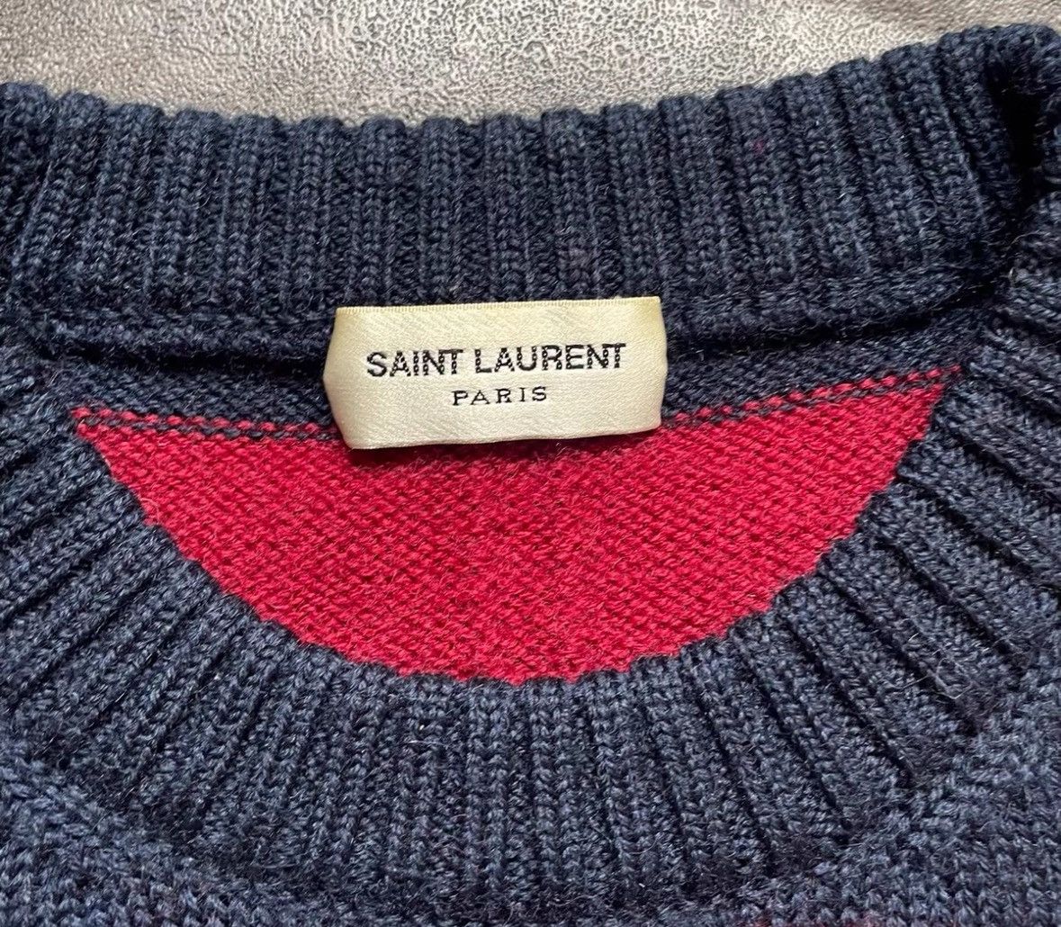 Saint Laurent Paris Saint Laurent Paris Striped Crewneck Size US S / EU 44-46 / 1 - 4 Thumbnail