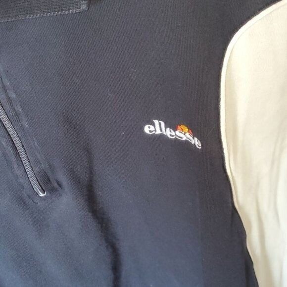 Ellesse Ellesse Embroidered Embellished 1/4 Zip Short Sleeve Collare Size US L / EU 52-54 / 3 - 5 Thumbnail