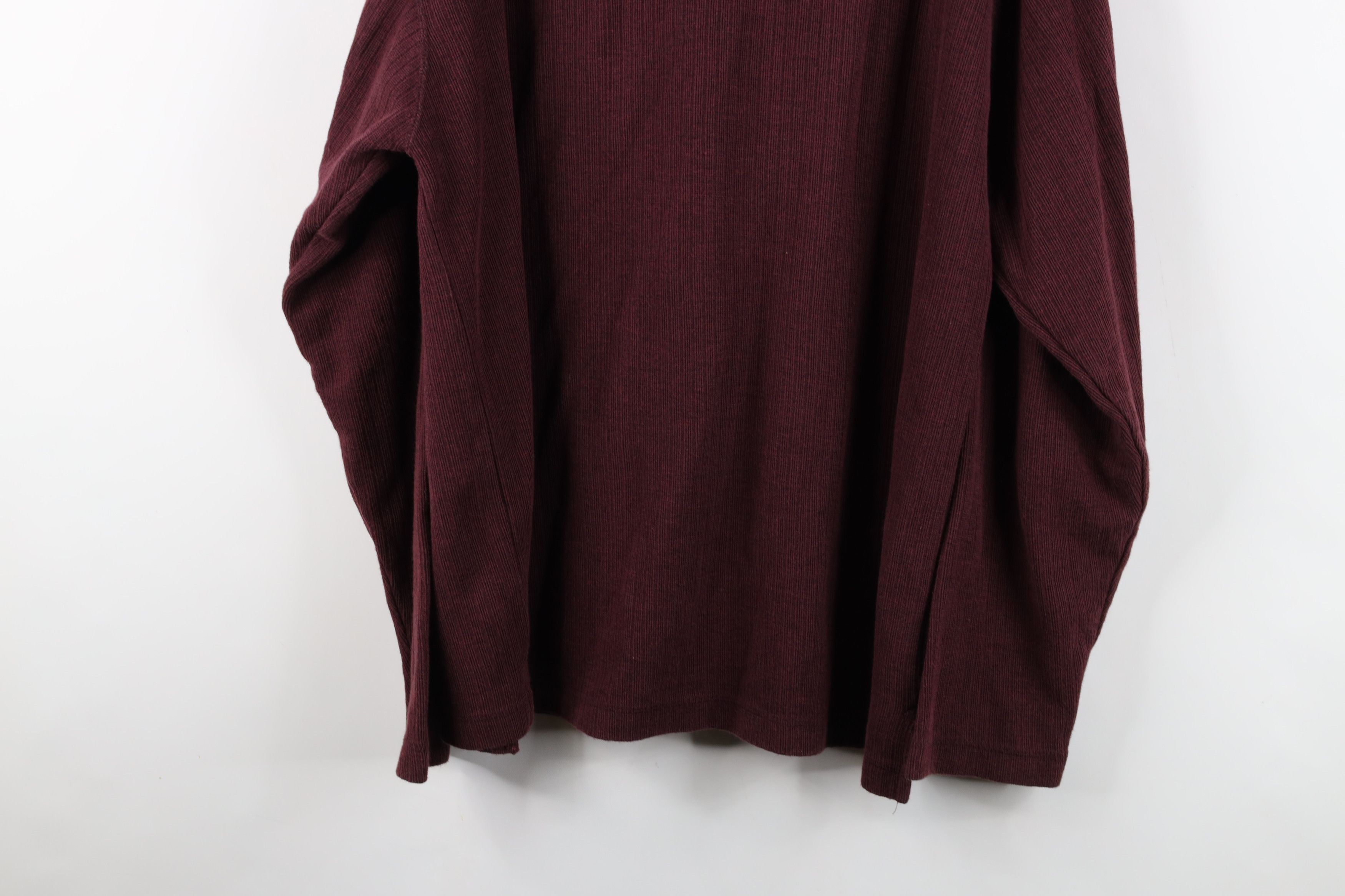 Vintage Vintage 90s Streetwear Ribbed Long Sleeve Henley T-Shirt Size US L / EU 52-54 / 3 - 9 Thumbnail