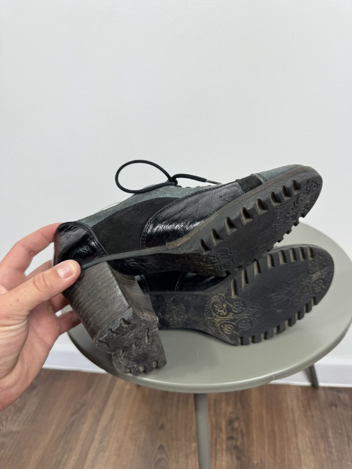 Fly London Fly London Suede Leather Block Heel Oxford Shoes Women EU 38 Size US 7 / IT 37 - 10 Thumbnail
