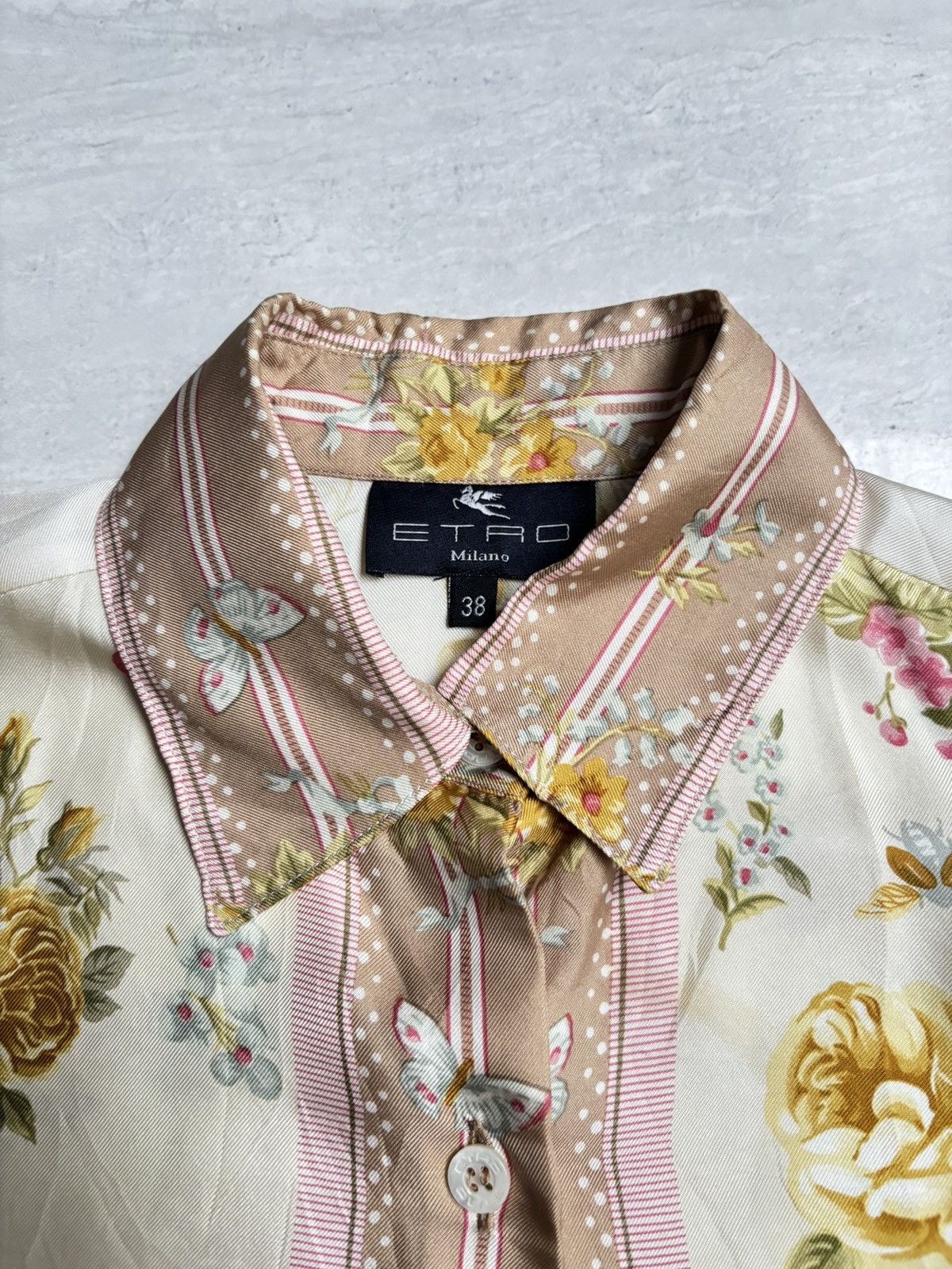 Etro ETRO MILANO Flower Motive Shirt Size US M / EU 48-50 / 2 - 10 Thumbnail