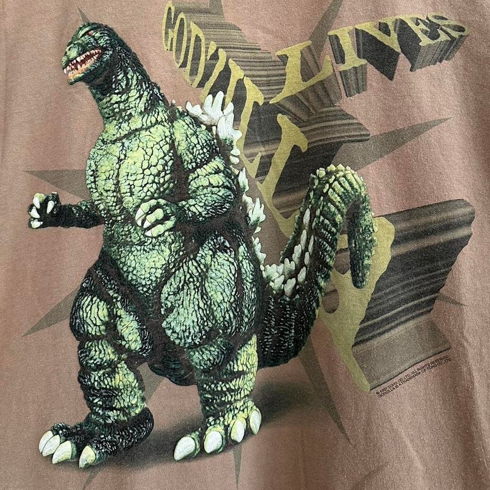 Cartoon Network × Vintage Vintage 1997 Godzilla Shirt Size US XL / EU 56 / 4 - 3 Thumbnail