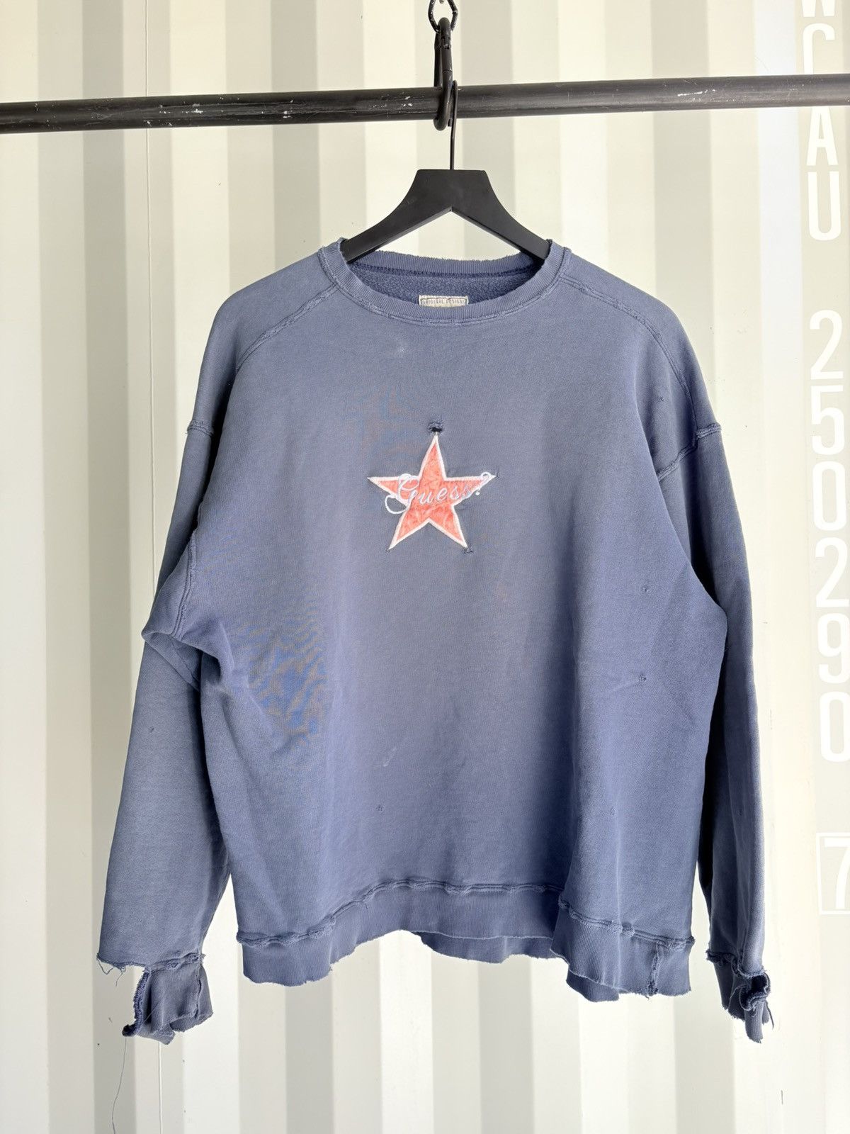 Vintage Thrashed Sun Faded Distressed Sweater ERD Grunge Boxy Size US XL / EU 56 / 4 - 1 Thumbnail