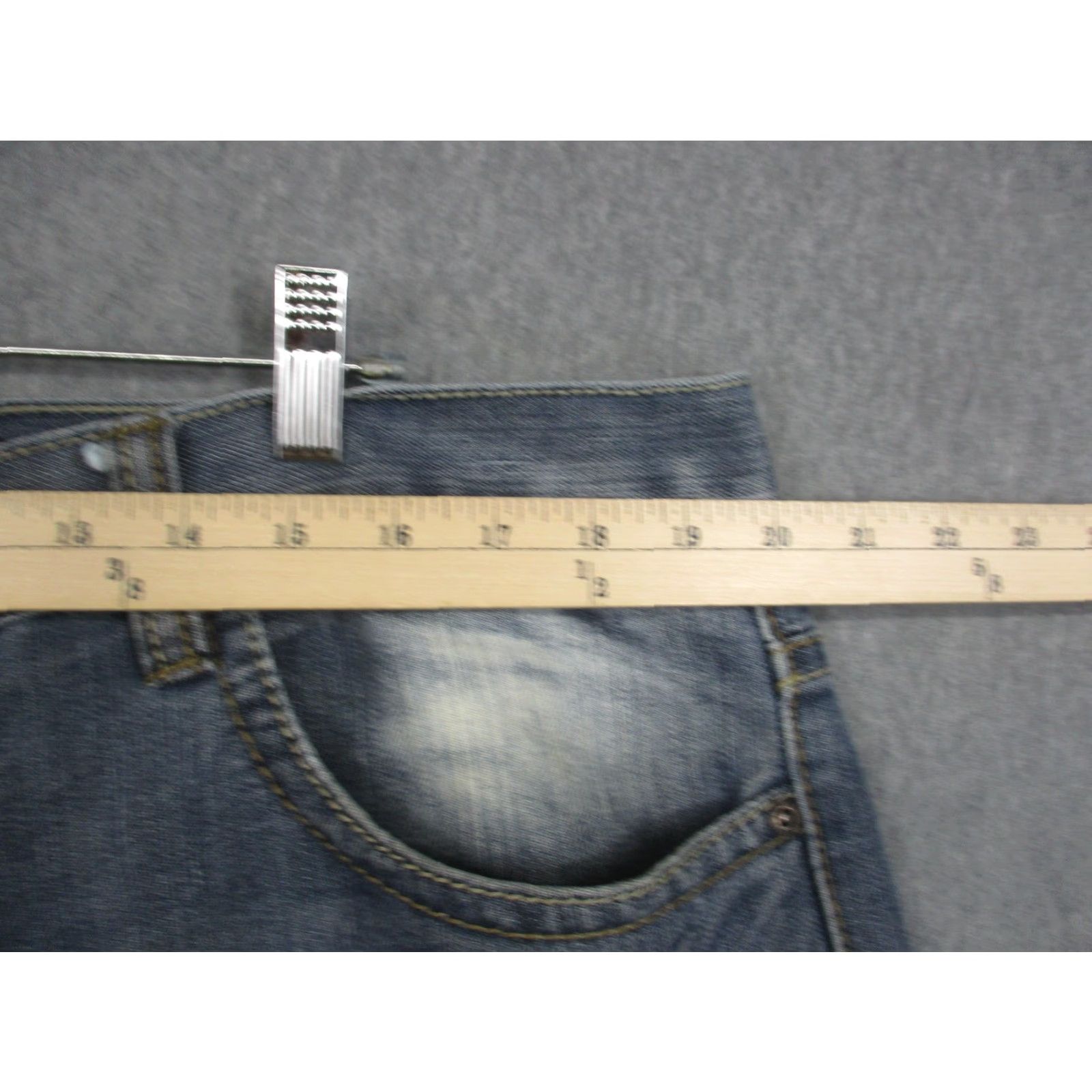Avirex Avirex Jeans Mens 38x32 Blue Distressed Embroidered Back Pocket Straight Leg Denim Size US 38 / EU 54 - 5 Thumbnail