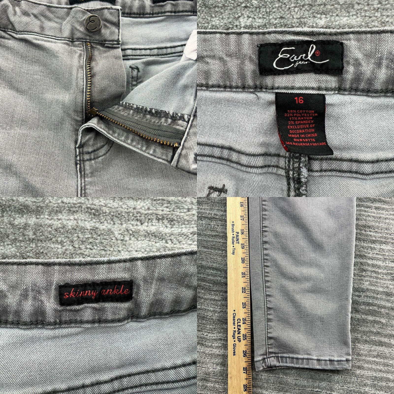 Earl jeans fashion size 16