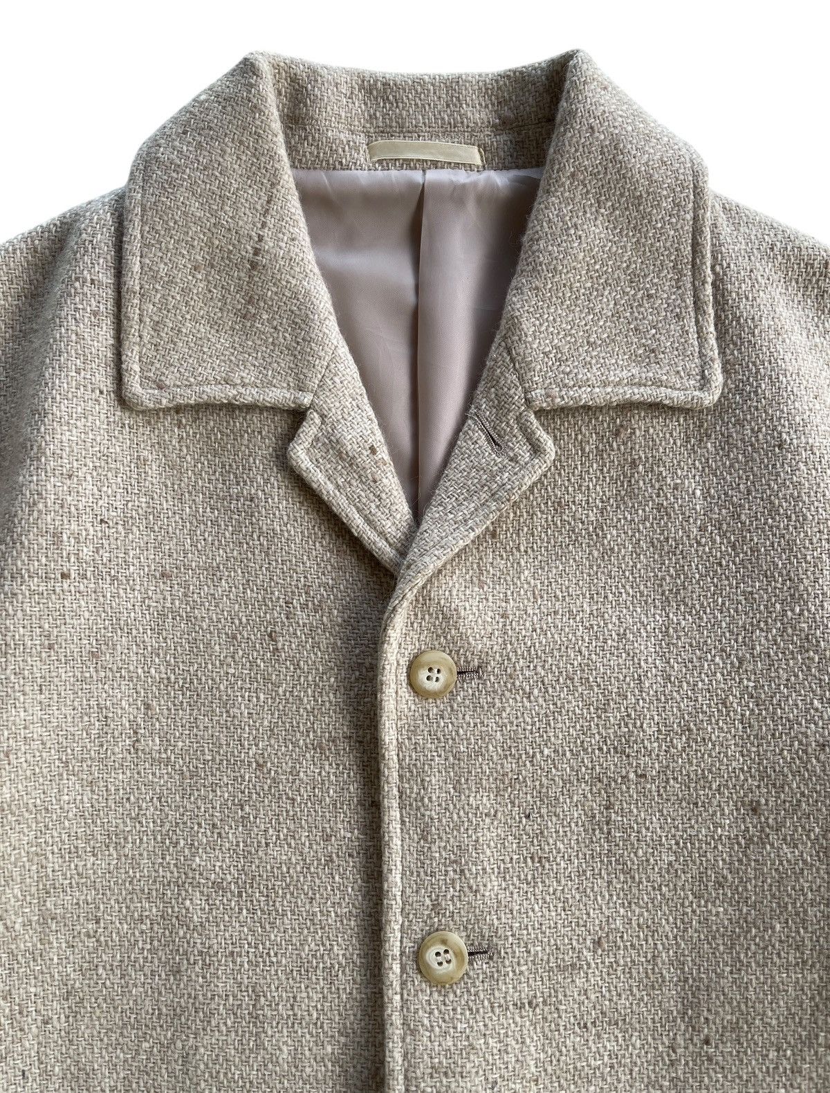 Courreges Courreges Homme Wool Tweed Coat Size US L / EU 52-54 / 3 - 2 Thumbnail