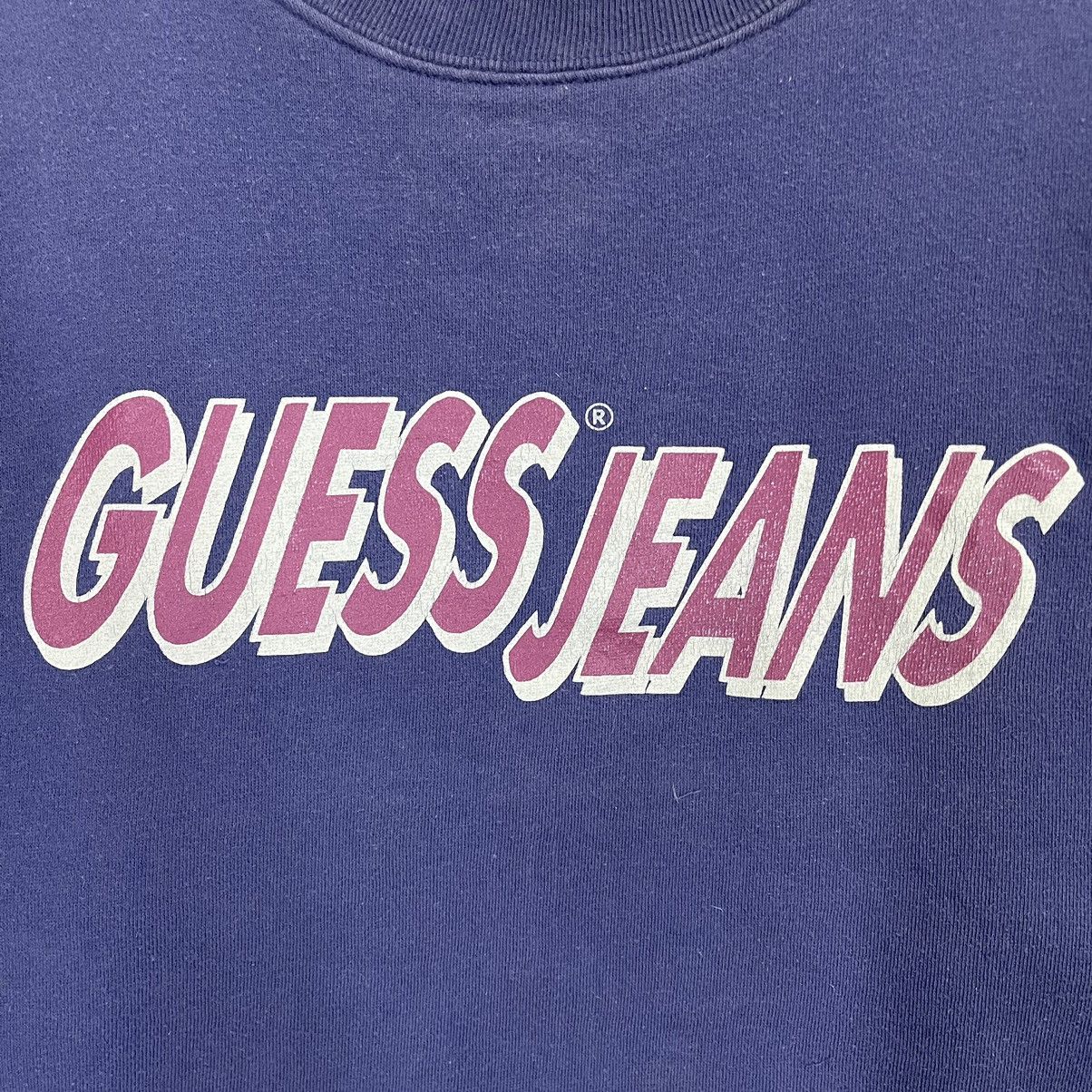 Guess × Japanese Brand × Vintage Vintage 90s Guess Big Logo Printed Crew Neck Sweatshirt Size US M / EU 48-50 / 2 - 5 Thumbnail