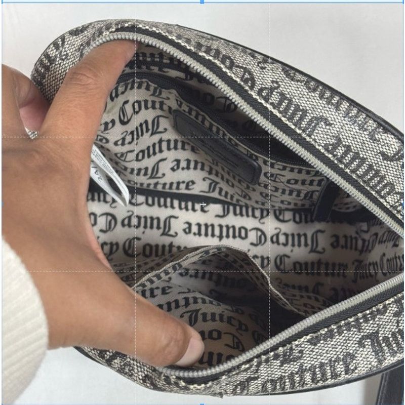 Juicy Couture Juicy Couture Black Monogram Mini Crossbody Women's USED Size ONE SIZE - 6 Thumbnail