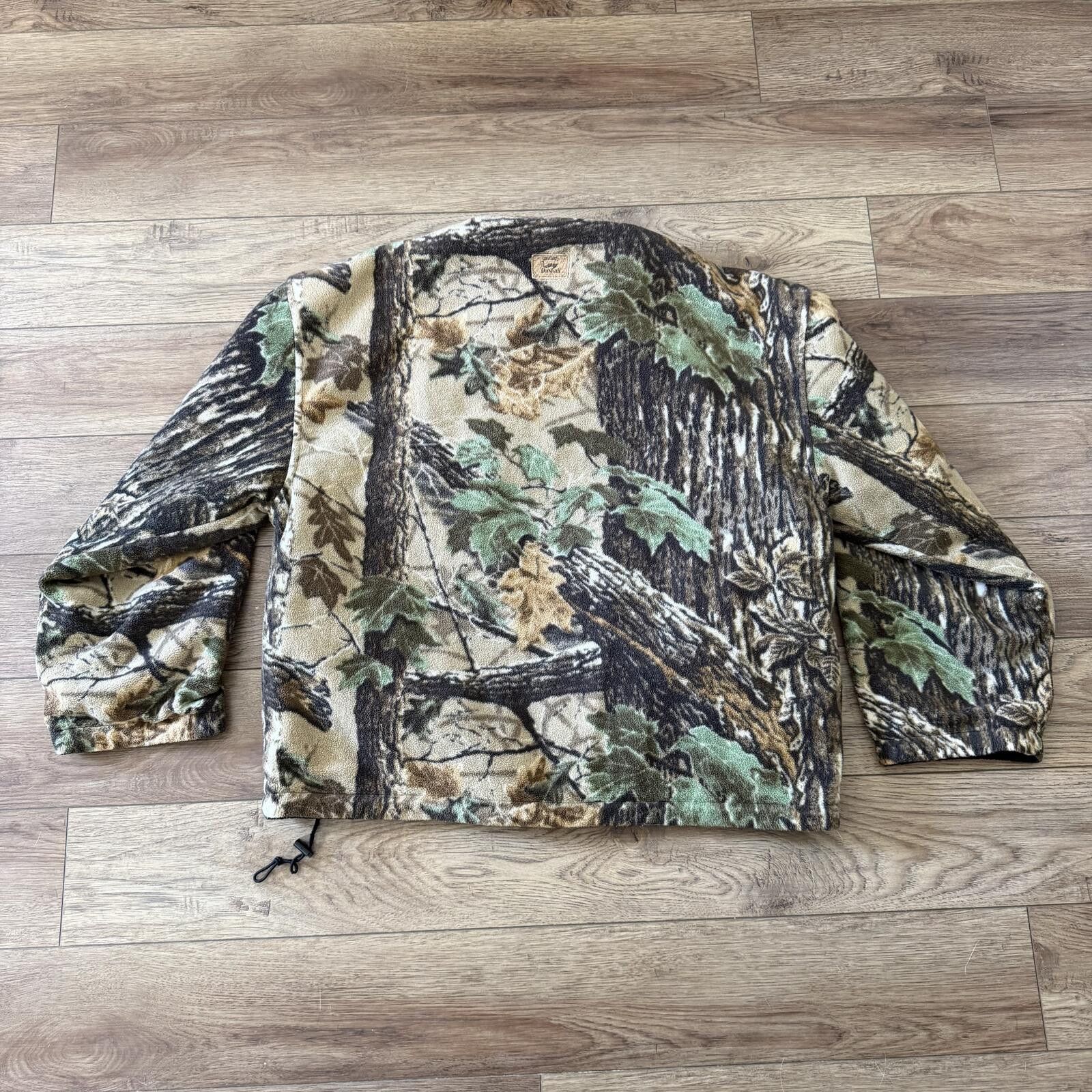 Other Vintage 90s Duxbak Camo Fleece Quarter Zip Reversible Jacket Size US L / EU 52-54 / 3 - 9 Thumbnail