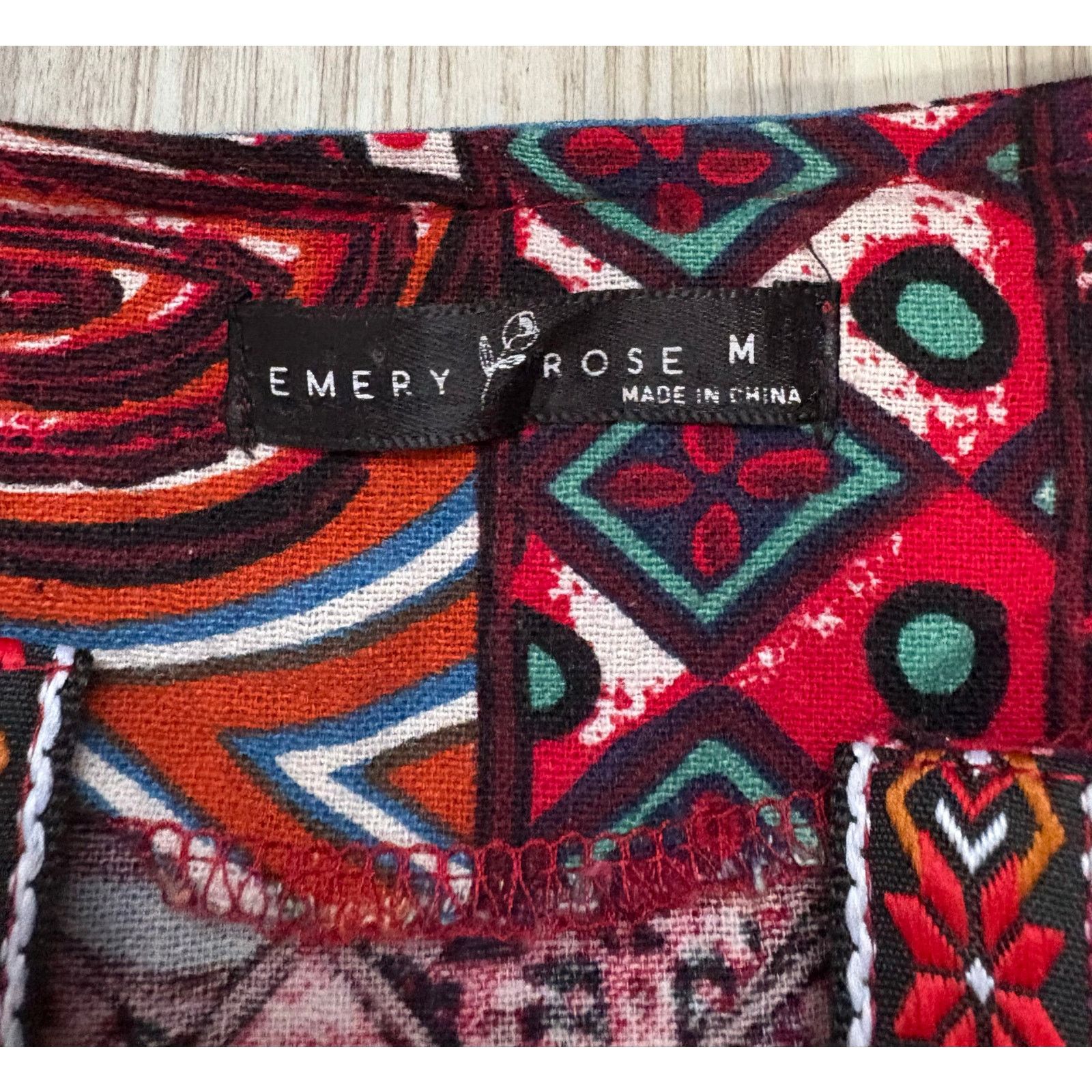 Other Emery Rose | Open Front Jacket Multicolor Print | Medium Size M / US 6-8 / IT 42-44 - 7 Thumbnail