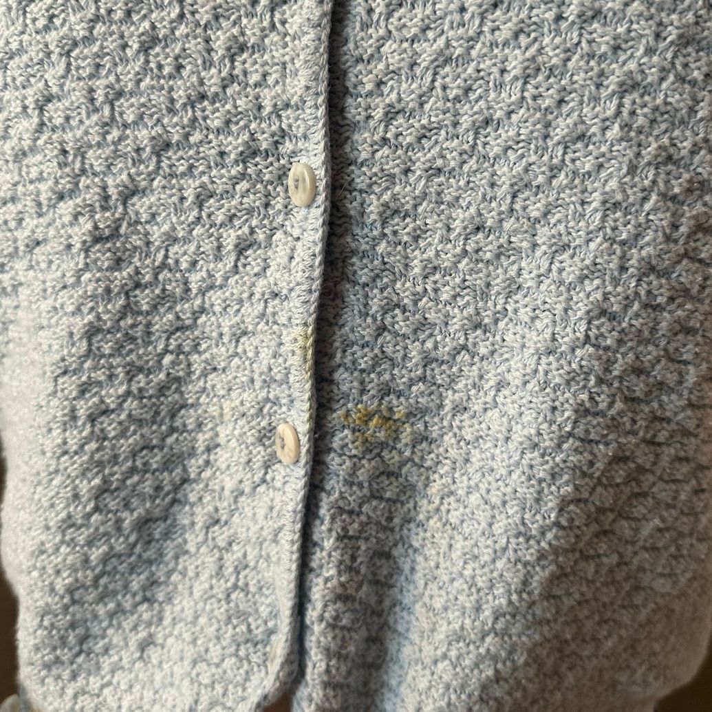 Bentley stained bentley blue knit button up vest Size L / US 10 / IT 46 - 2 Thumbnail