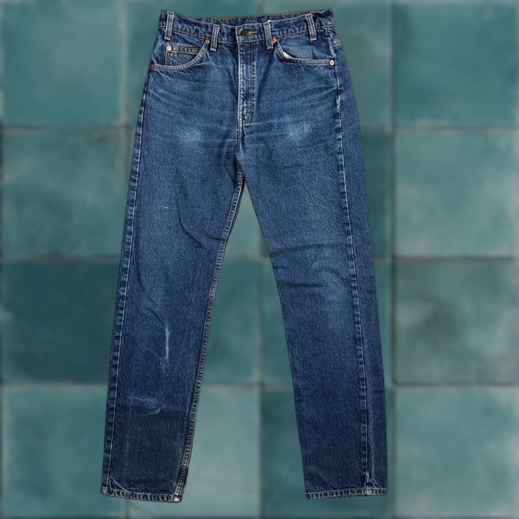 Levis 505 Vintage 90s Orange Tab Jeans Blue Med 501 Wash 33x34 Act 31x33