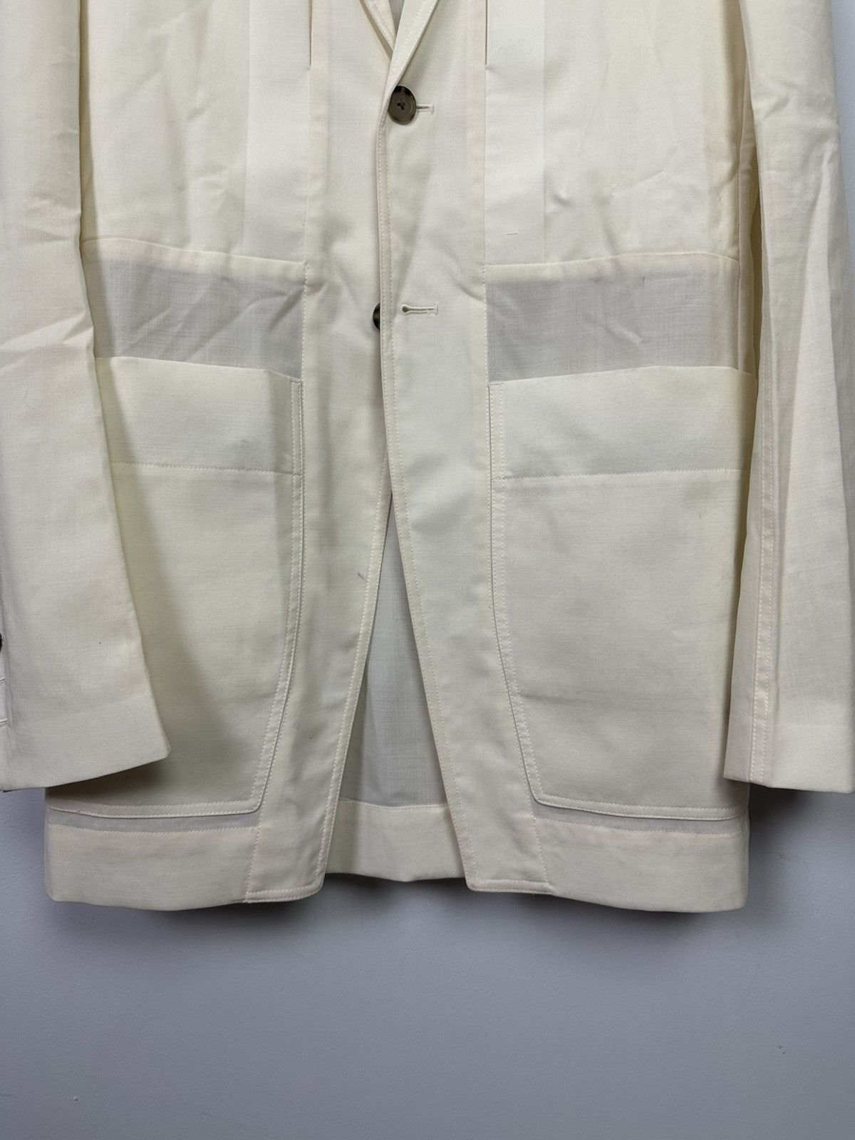 Rick Owens SS22 ‘FOGACHINE’ Zanlight Wool Fogpocket Blazer Size US M / EU 48-50 / 2 - 3 Thumbnail