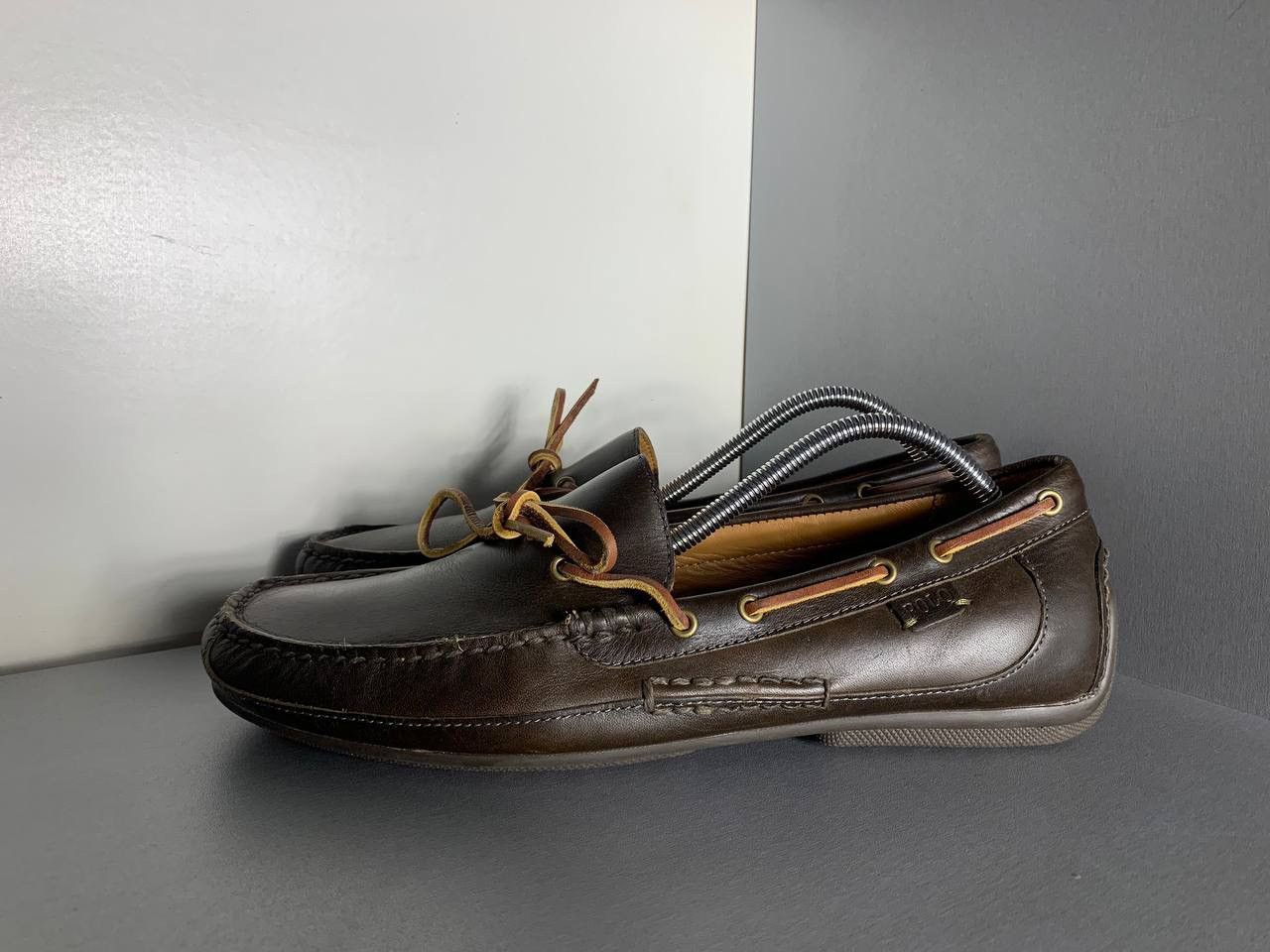 Polo Ralph Lauren × Vintage VERY RARE POLO RALPH LAUREN LEATHER SHOES CLASSIC DELUX 90s Size US 12 / EU 45 - 1 Thumbnail