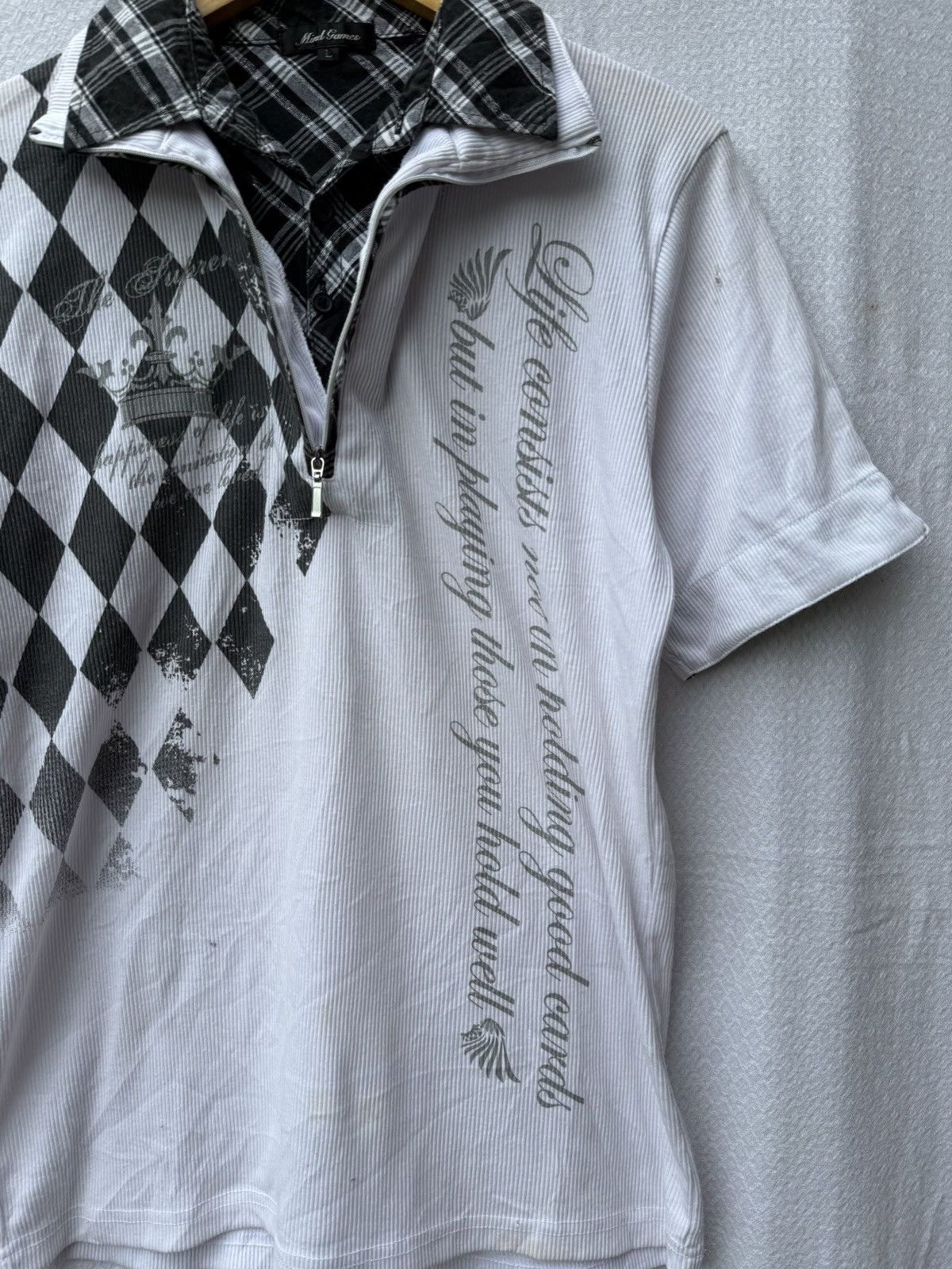 If Six Was Nine Mind games double layer poem shirt Size US L / EU 52-54 / 3 - 3 Thumbnail